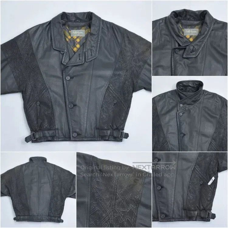 Vintage 80s 90s Vintage Bell Maxim Leather Jacket. Size US M / EU 48-50 / 2 - 8 Thumbnail