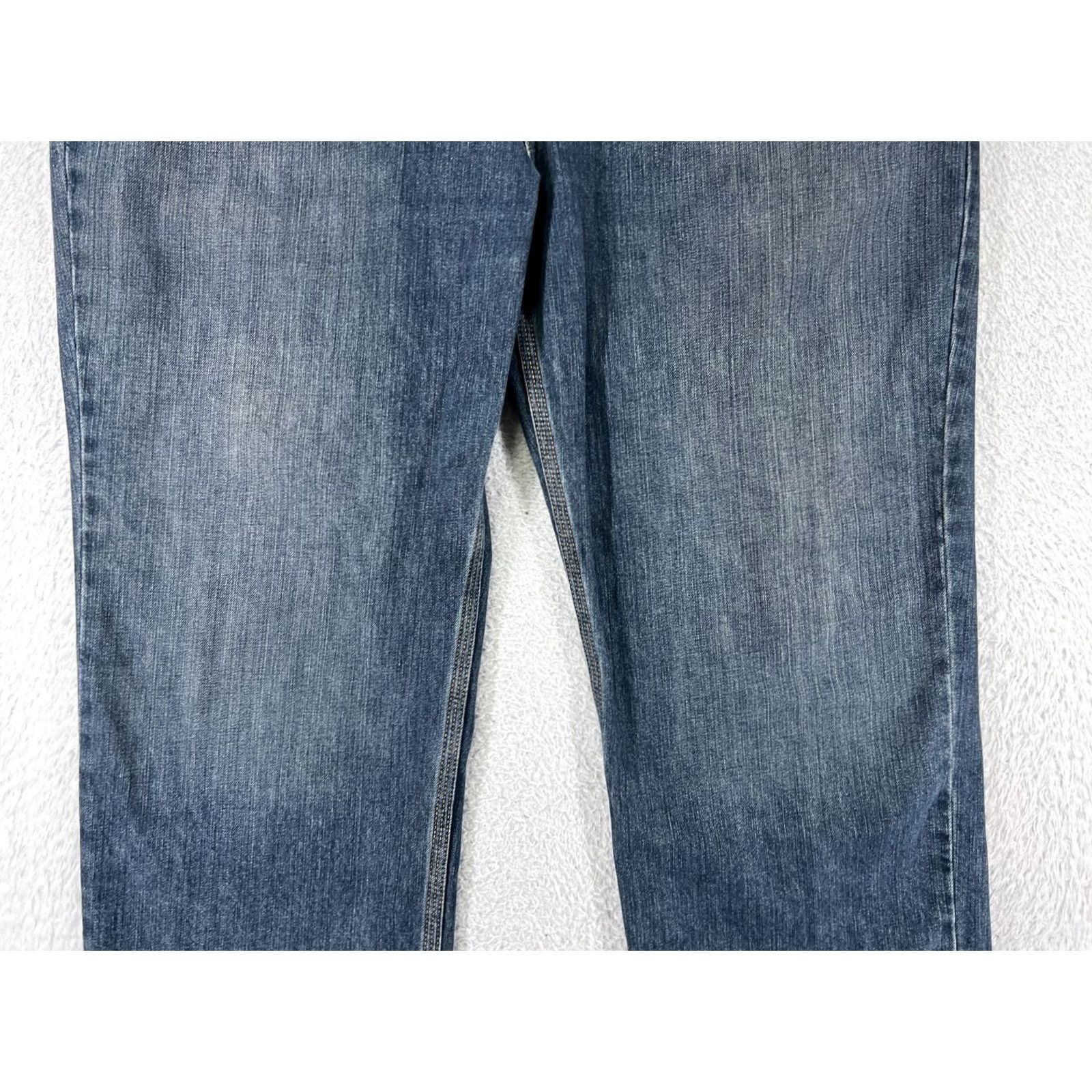 Carhartt Carhartt Jeans Mens 40 Blue Denim Relaxed Fit 40x30 Cotton Blend 5-Pocket Design Inseam 30 Bootcut Steel Hardware Mid Rise Button Zip Denim Size US 40 / EU 56 - 5 Thumbnail