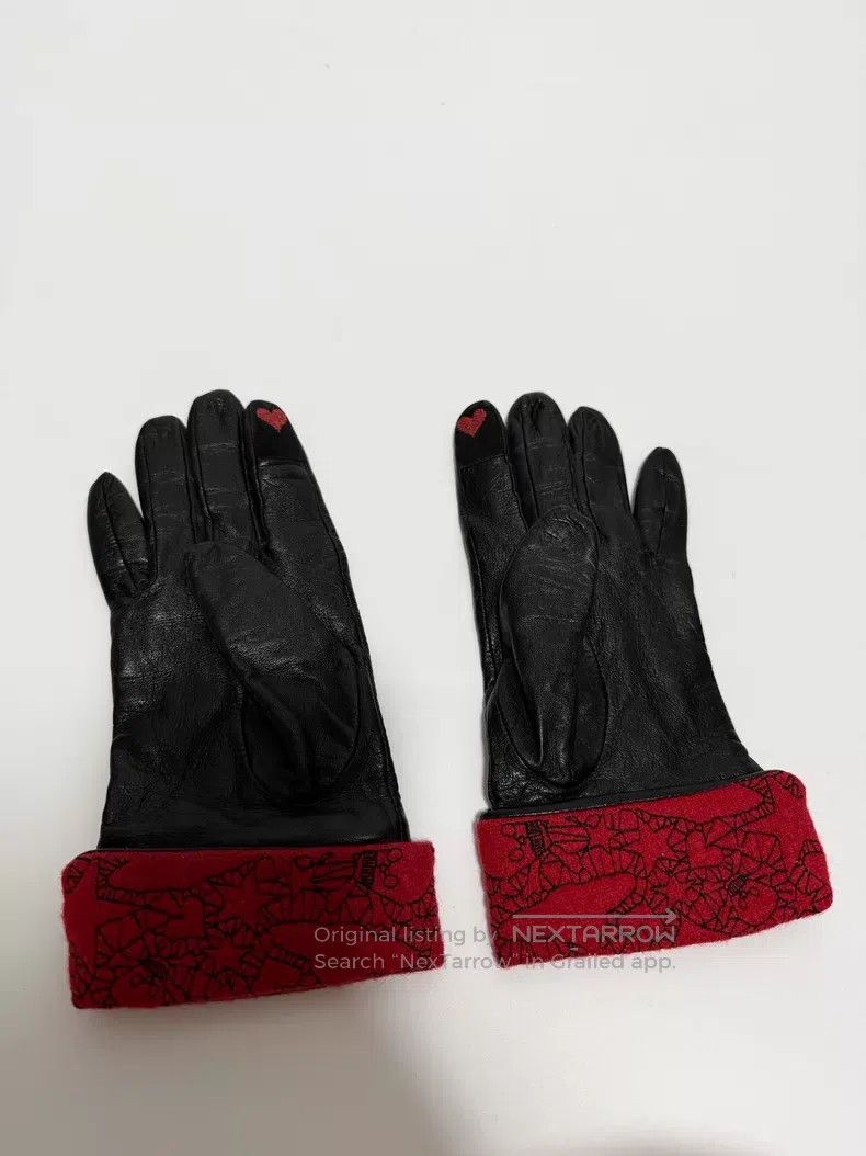 Vivienne Westwood Vivienne Westwood Finger Heart Gloves Leather Gloves Size ONE SIZE - 5 Thumbnail