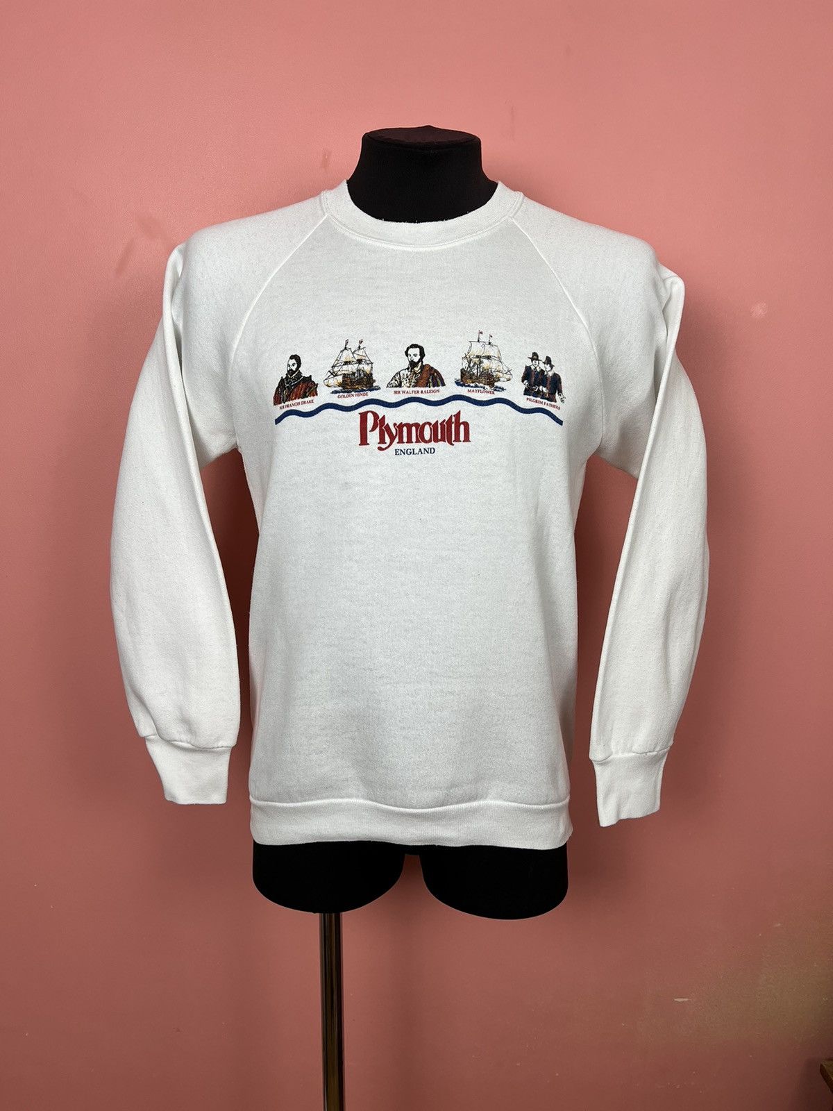 Vintage Plymouth fruitof the looms vintage rare sweatshirt Size US S / EU 44-46 / 1 - 1 Thumbnail