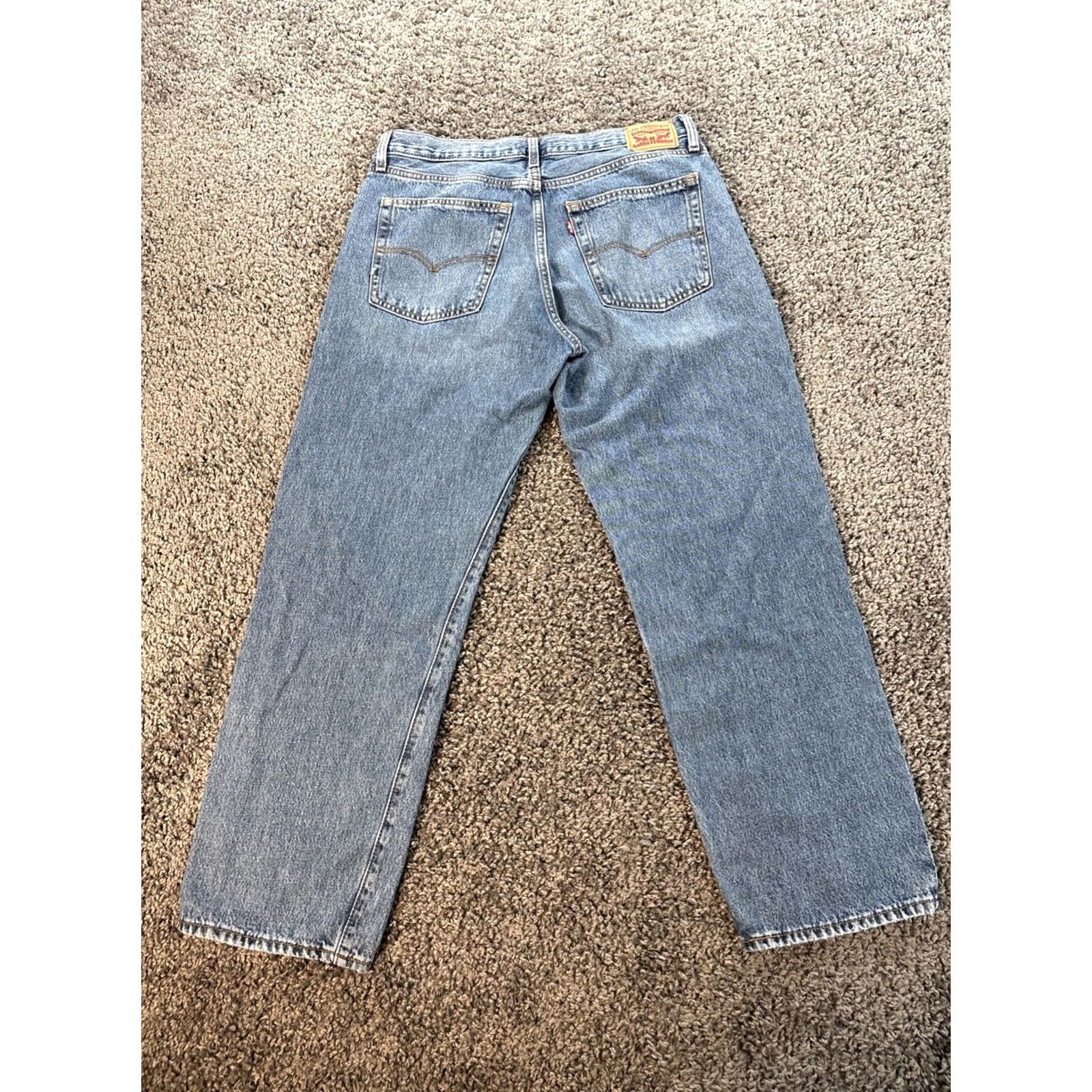 Levi's VINTAGE Levi's Baggy Jeans Womens 31x30 Denim Blue Wide-Leg 90s Retro Relaxed Mens Womens? Size 24" / US 00 / IT 34 - 7 Thumbnail