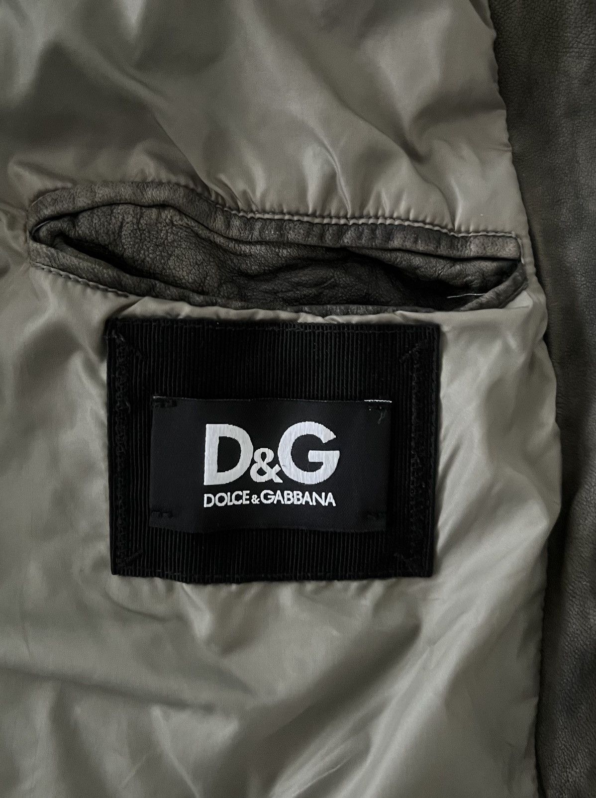 Dolce & Gabbana Dolce & Gabbana 2000's Leather Panelled Nylon Jacket Size US M / EU 48-50 / 2 - 6 Thumbnail