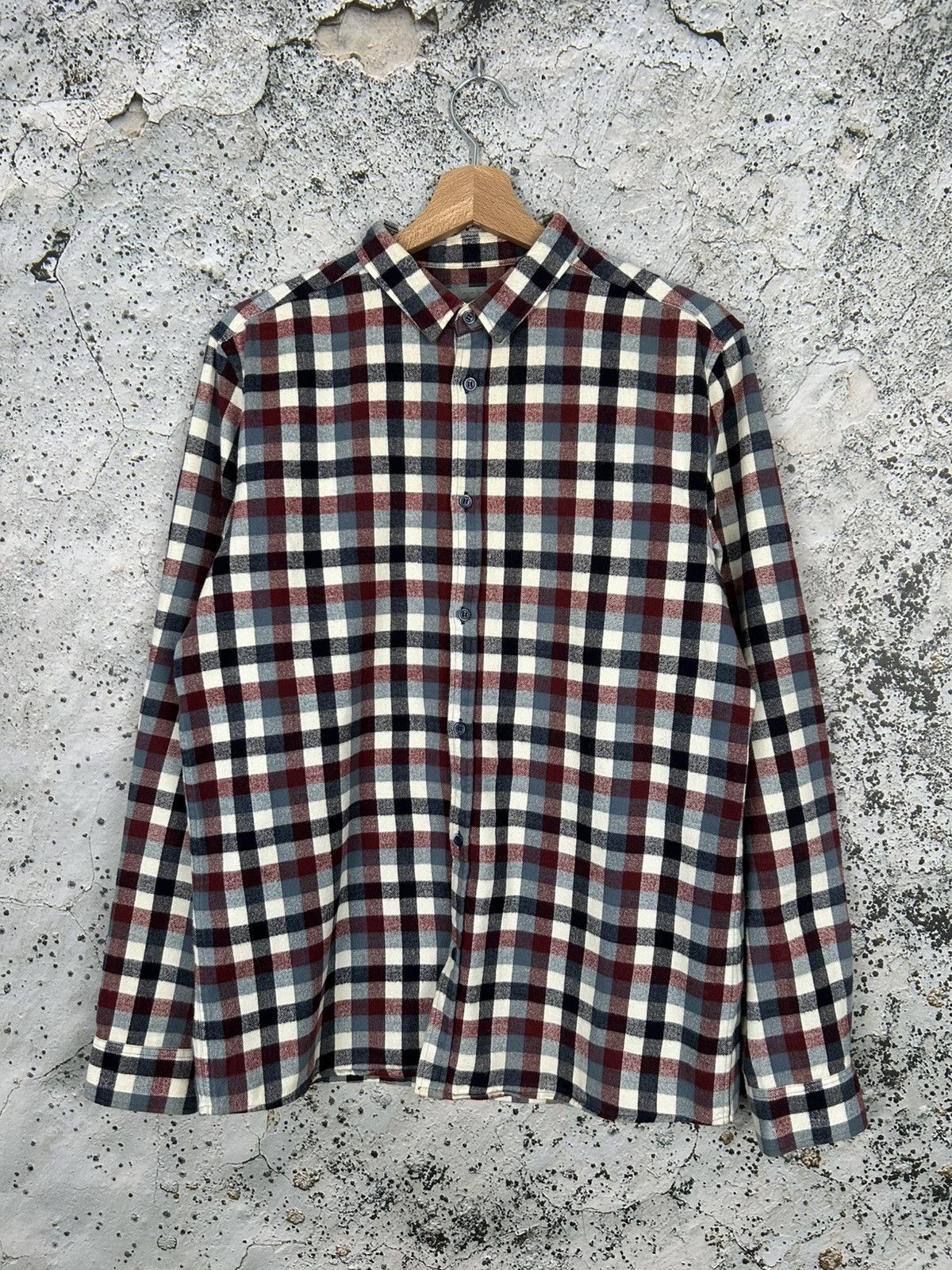Cos × Designer COS Checkered Tartan Shirt Scandi Minimalist Designer Size US M / EU 48-50 / 2 - 1 Thumbnail