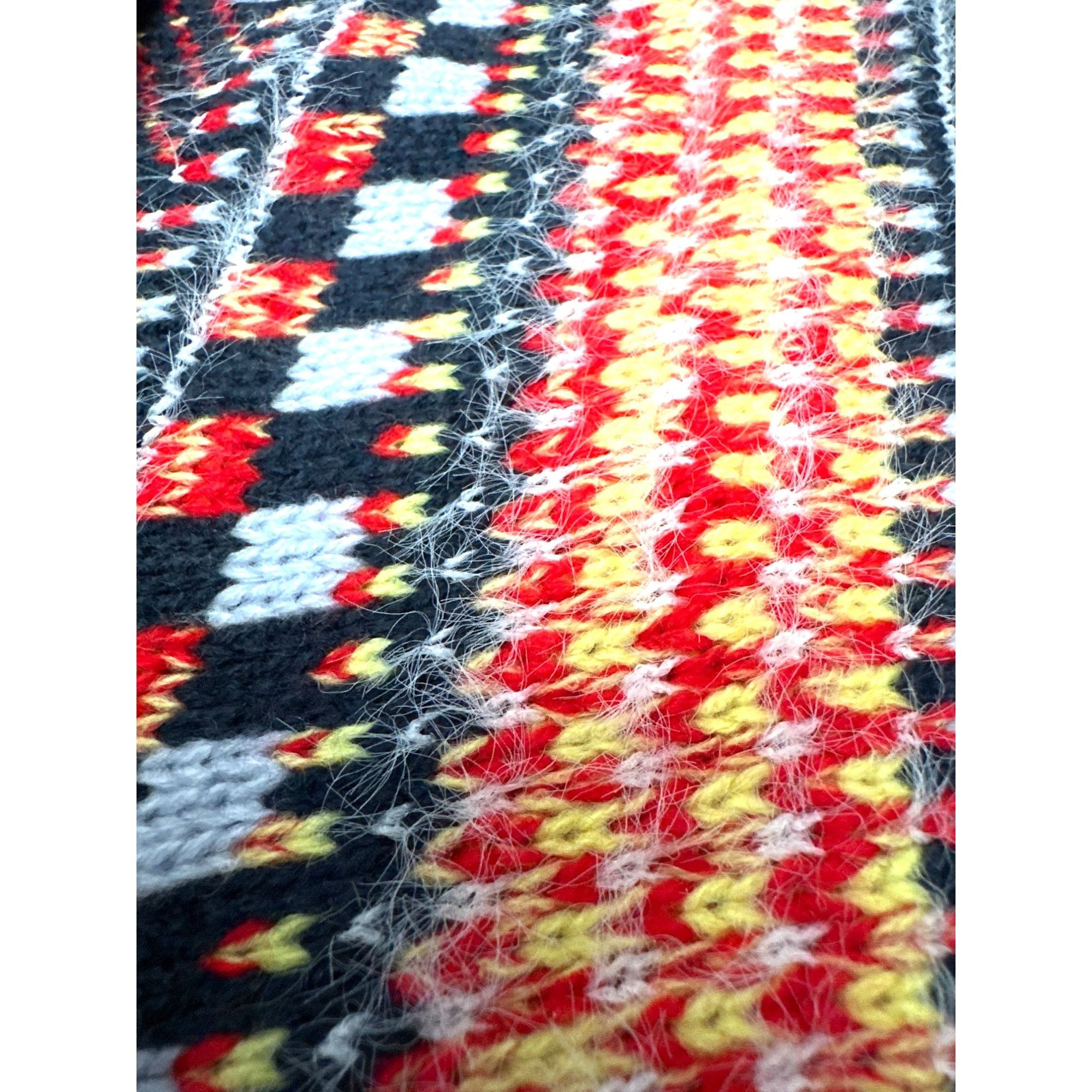 Other CCC Bohemian Aztec Tribal Print Knit Cardigan Fringe Multico Size L / US 10 / IT 46 - 10 Thumbnail