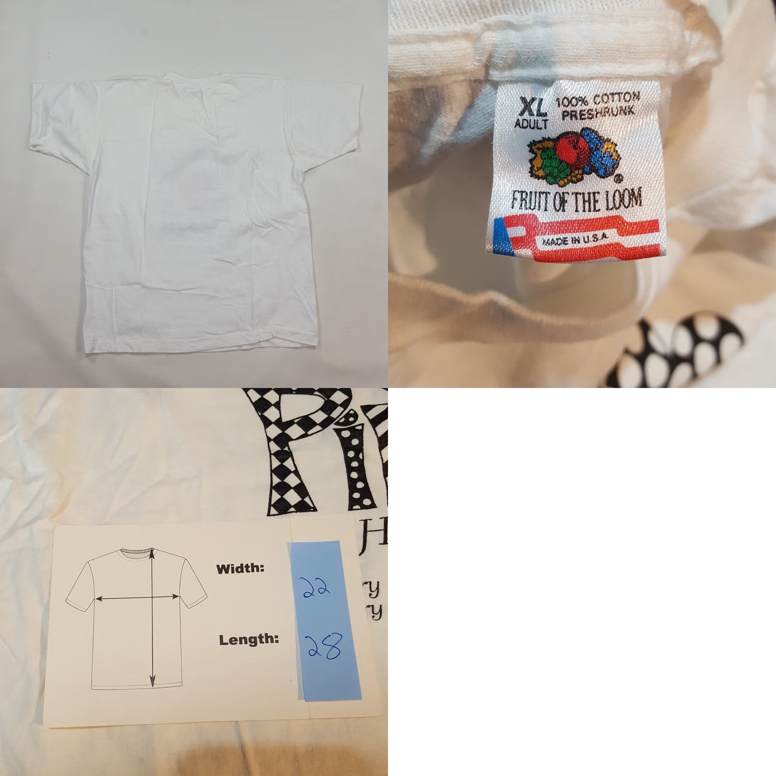 Fruit Of The Loom VINTAGE 90s Pippin Poker Black Jack Cards Men's XL T Shirt USA Casino Art Heart Retro White Cotton Fruit of the Loom Graphic Print Size US XL / EU 56 / 4 - 8 Thumbnail