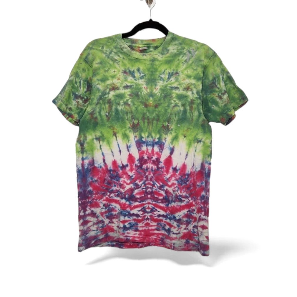 Hanes VINTAGE Hanes Shirt Unisex Adults Large Tie Dye Distressed Cobain 70s 90s Grunge Single Stitch Size US L / EU 52-54 / 3 - 2 Thumbnail