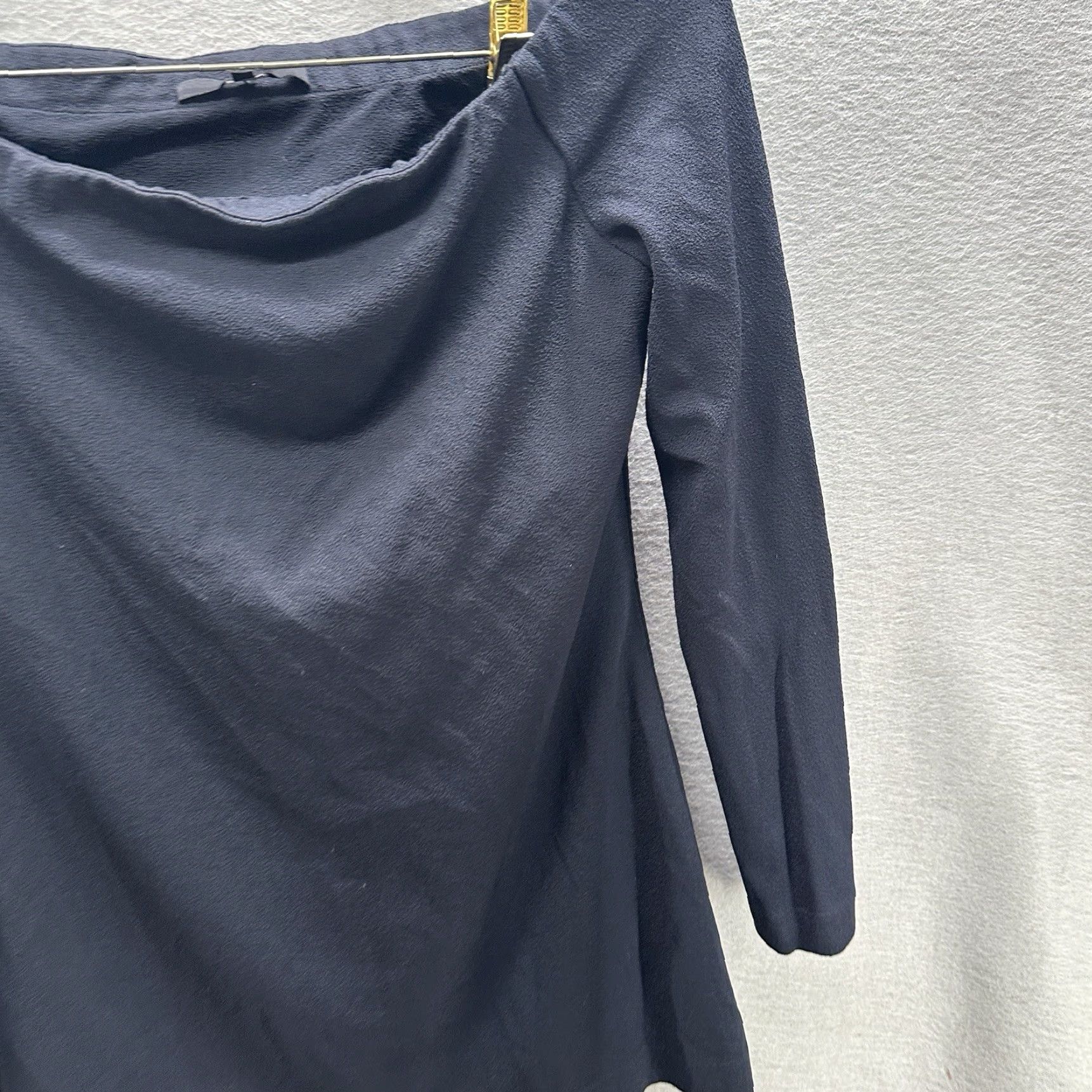 Tibi Tibi Women's Blouse S Chiffon Off Shoulder Black Vintage Quiet Luxury Bohemian Classic Satin Spring Summer Fall Winter Size S / US 4 / IT 40 - 5 Thumbnail
