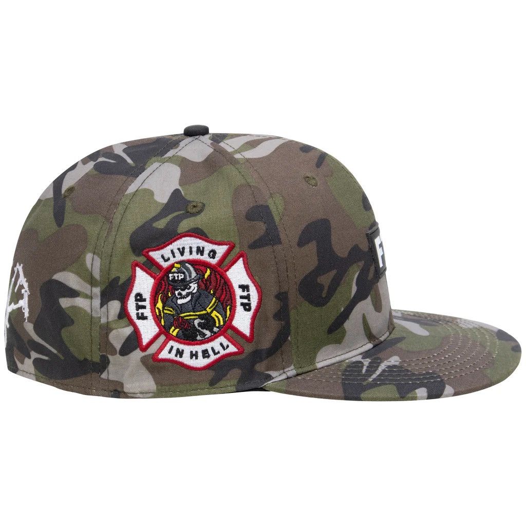 Fuck The Population Firearm Wax Cotton Fitted Hat. Sz 7 1/8 Size ONE SIZE - 2 Thumbnail