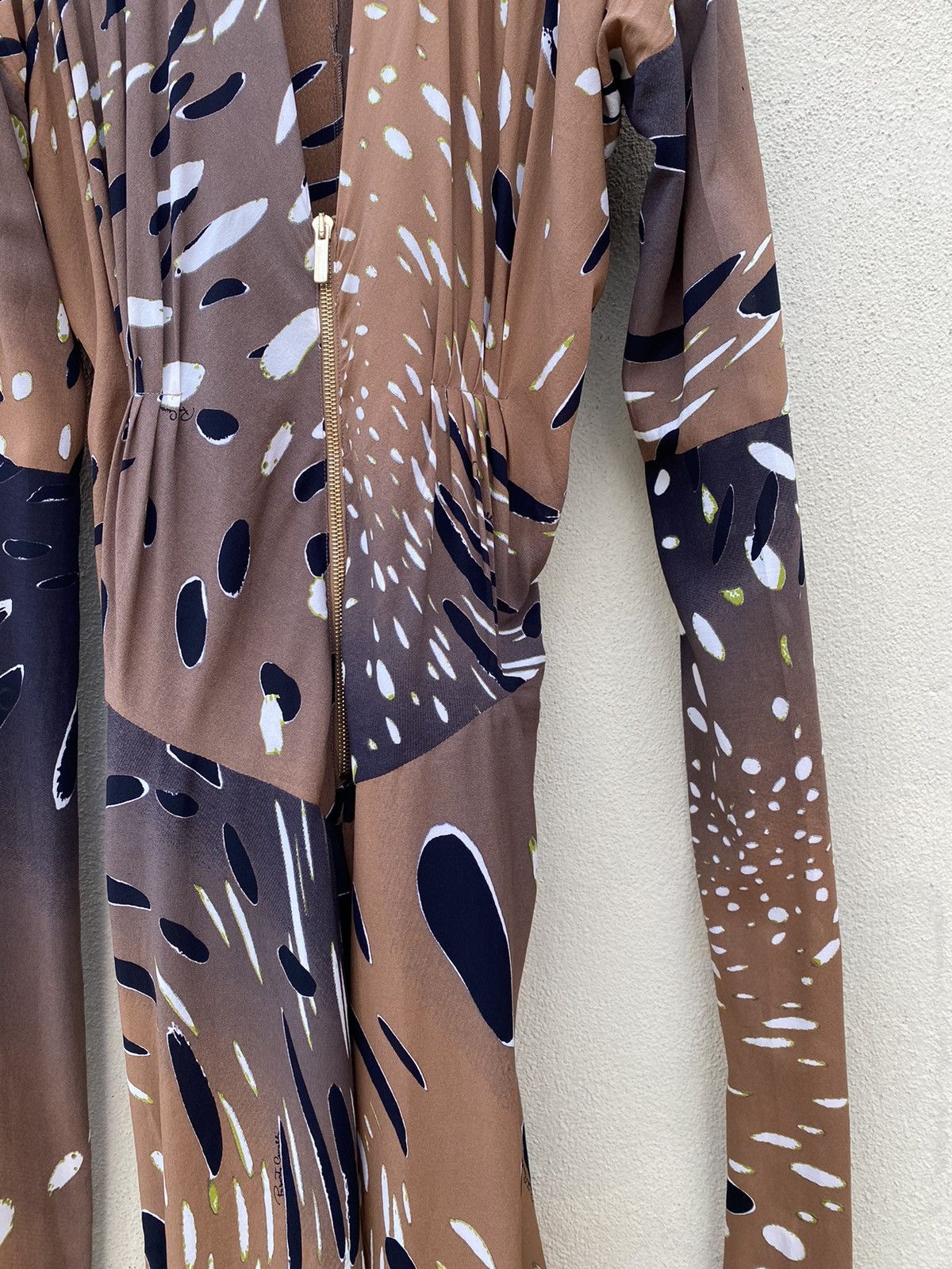 Roberto Cavalli brown silk dress Size M / US 6-8 / IT 42-44 - 4 Thumbnail