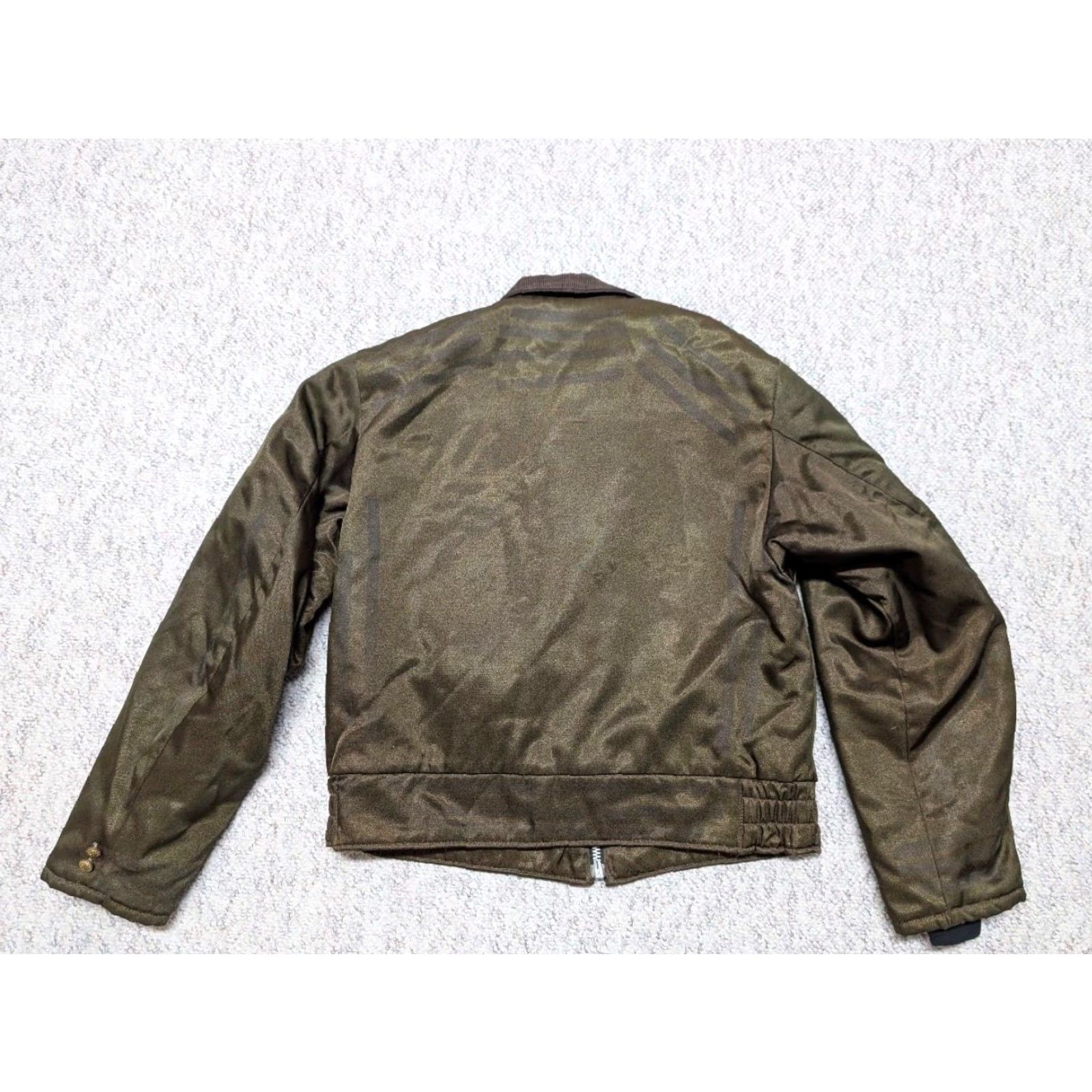 Vintage VINTAGE Uniform jacket Men L Brown/Green nylon 44 chest security police style 1960s 70s UNIFORM jacket Size US L / EU 52-54 / 3 - 2 Thumbnail