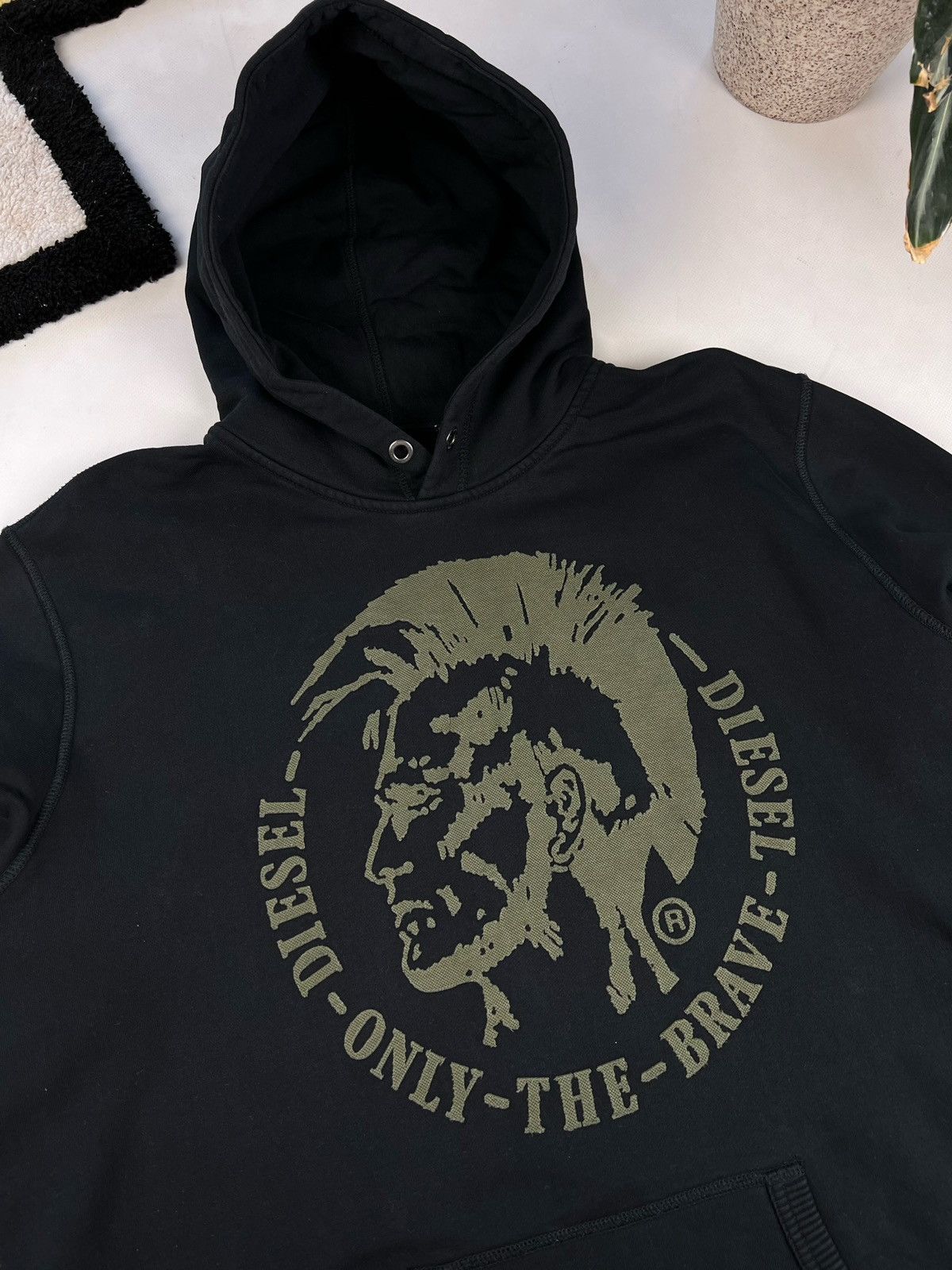 Diesel × Vintage Diesel Industry Vintage Hoodie Big Print Y2k Style Luxury Size US L / EU 52-54 / 3 - 3 Thumbnail