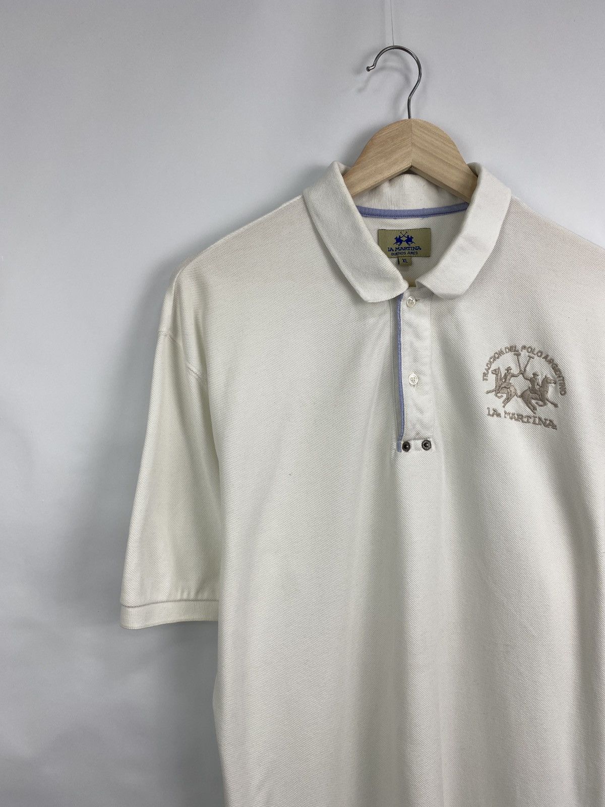 La Martina 🇦🇷 Vintage La Martina Buenos Aires Polo T-Shirt Rare Retro Size US XL / EU 56 / 4 - 2 Thumbnail