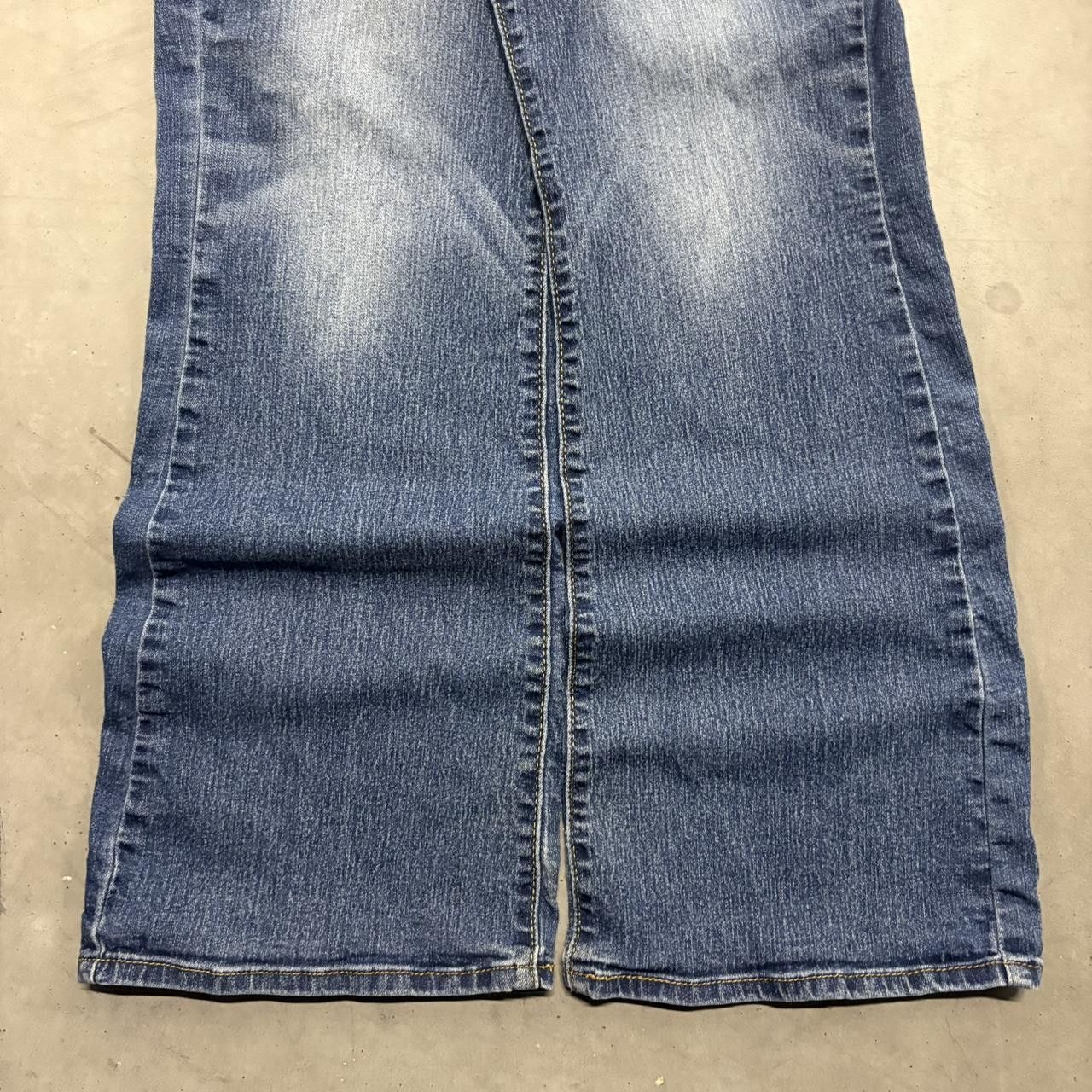 Levi's Crazy Vintage Y2K/2000s Flare Levis Streetwear Dark Blue Wash Denim Jeans! Size US 34 / EU 50 - 5 Thumbnail