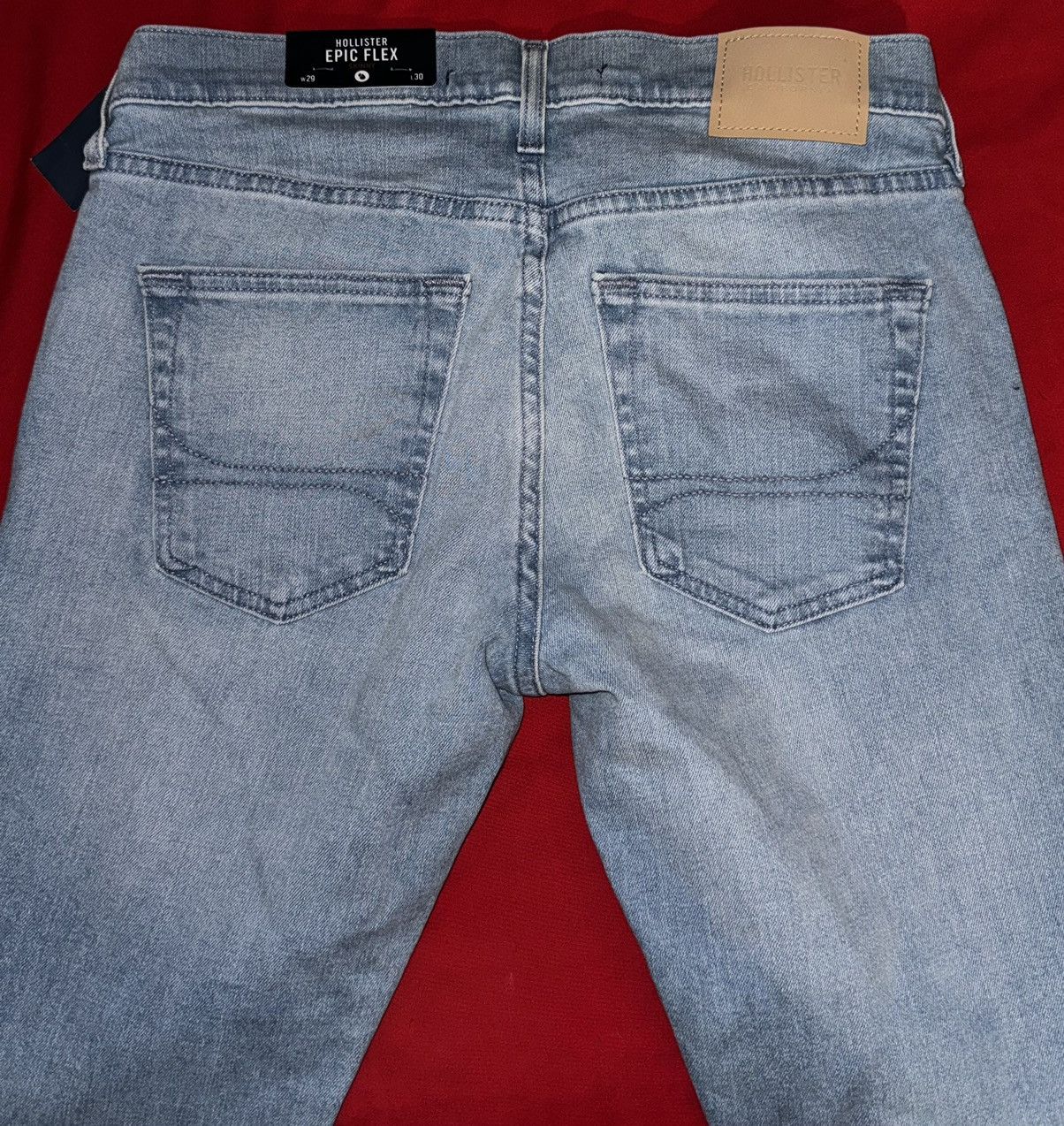 Hollister Hollister Light Blue Skinny Jeans 29x30 Size US 29 - 3 Thumbnail