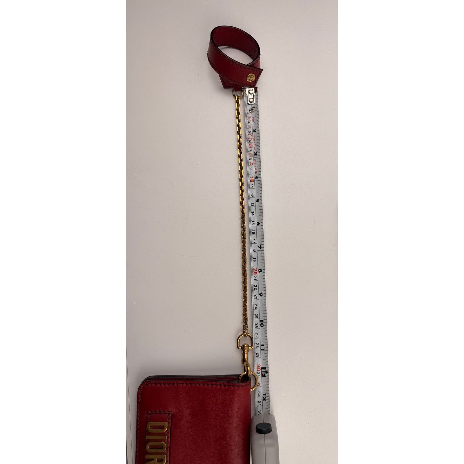 Dior Dior Dioramour Red Clutch with Chained Wristlet Size ONE SIZE - 15 Thumbnail