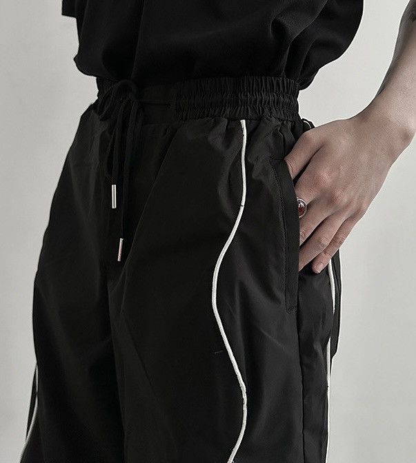 Japanese Brand × Vintage Y2K 2000s retro side swirl line baggy pants Size US 32 / EU 48 - 4 Thumbnail