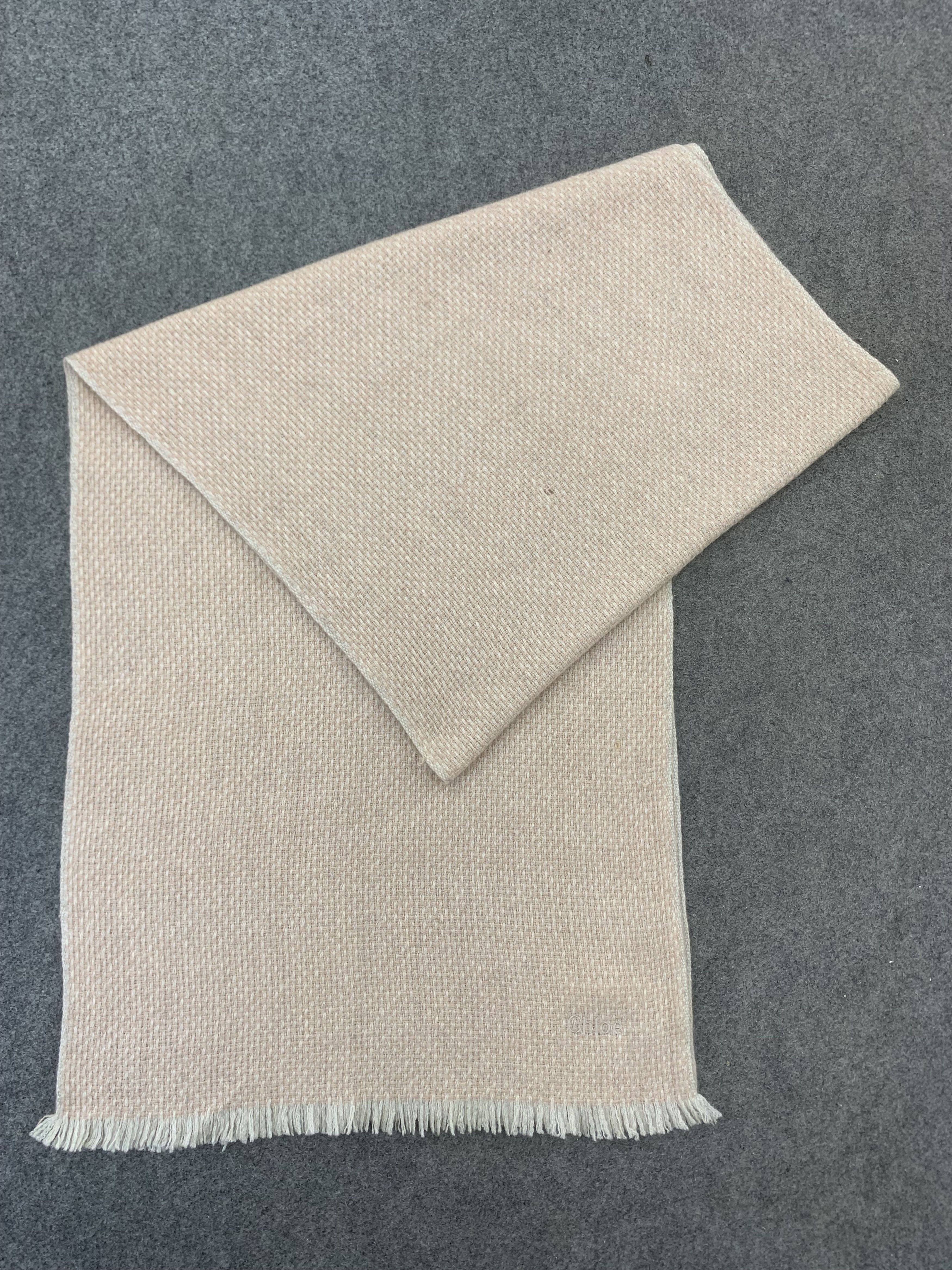 Chloe 90s Chloe Scarf Cashmere Muffler Neck Wrap BL2064 Size ONE SIZE - 3 Thumbnail