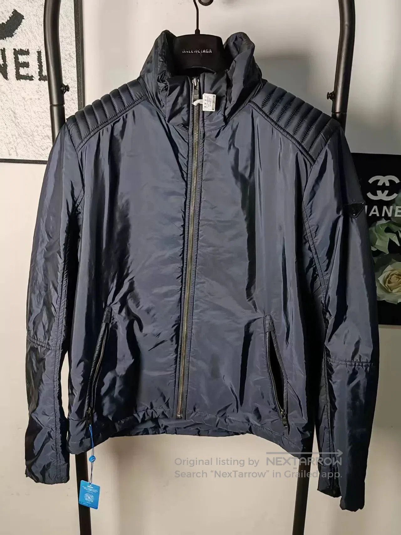 Prada Prada Nylon Jacket with Metal Triangle Logo. Size US M / EU 48-50 / 2 - 1 Thumbnail