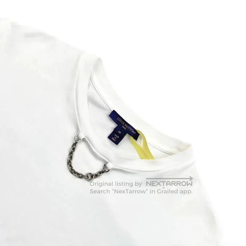 Louis Vuitton Louis Vuitton Women's White Cotton T. Size M / US 6-8 / IT 42-44 - 3 Thumbnail