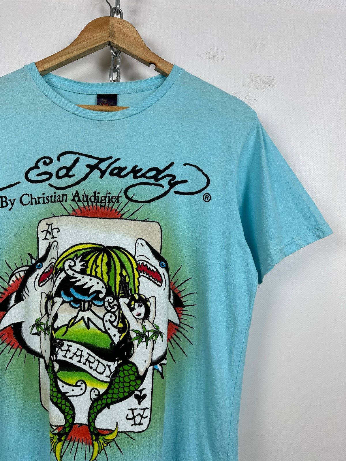 Vintage Ed Hardy by Christian Audigier Blue T-Shirt