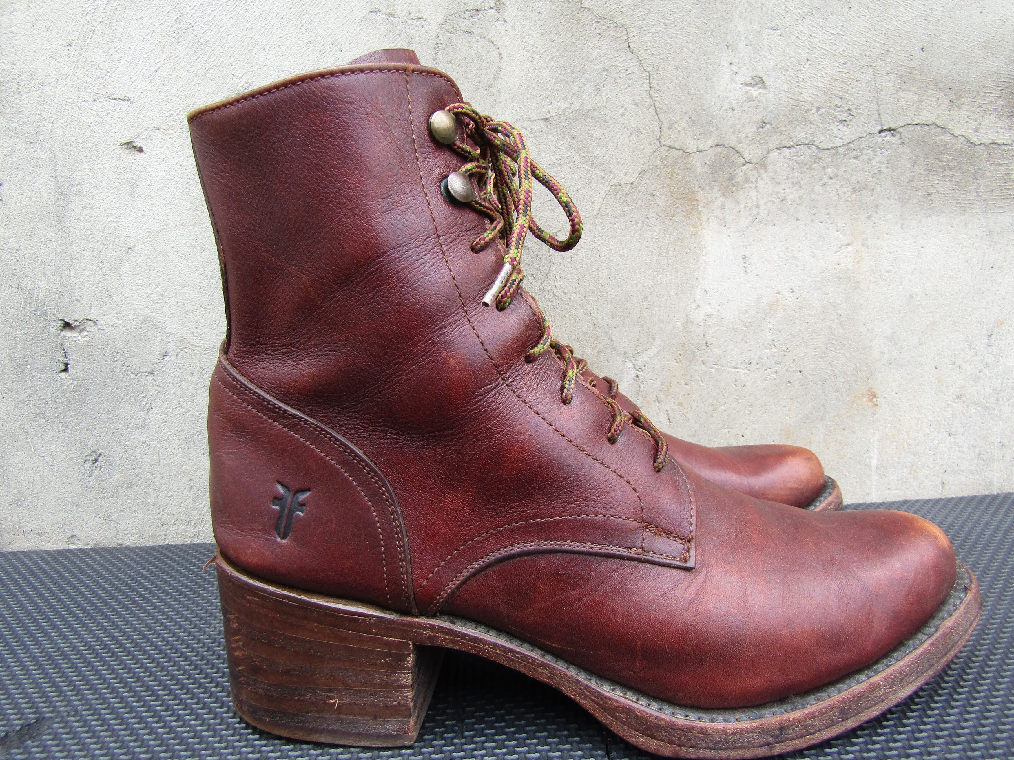 Frye Frye Bootie Leather Lace-up Combat Boots Size US 8.5 / IT 38.5 - 6 Thumbnail
