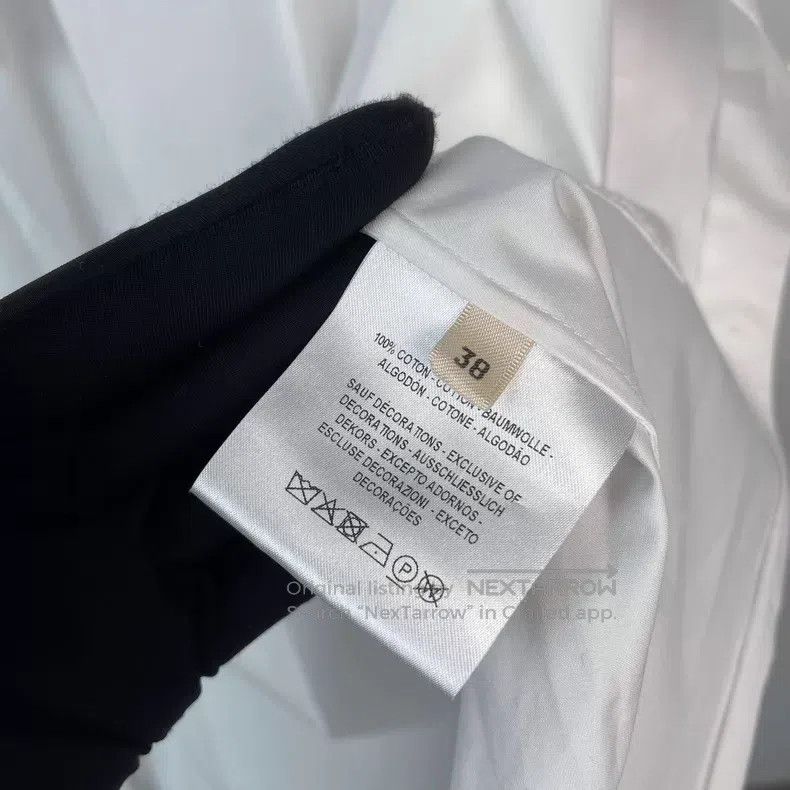 Hermes Hermes White Basic Collar Shirt Size XS / US 0-2 / IT 36-38 - 9 Thumbnail