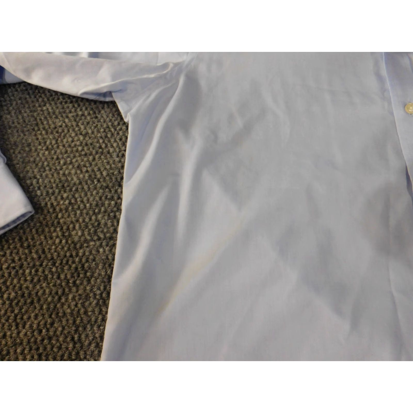 Izod Izod Dress Shirt Mens 17 blue Regular Button-Down Collared Twill Cotton Non-Iron Classic Vintage: No Size US XL / EU 56 / 4 - 5 Thumbnail