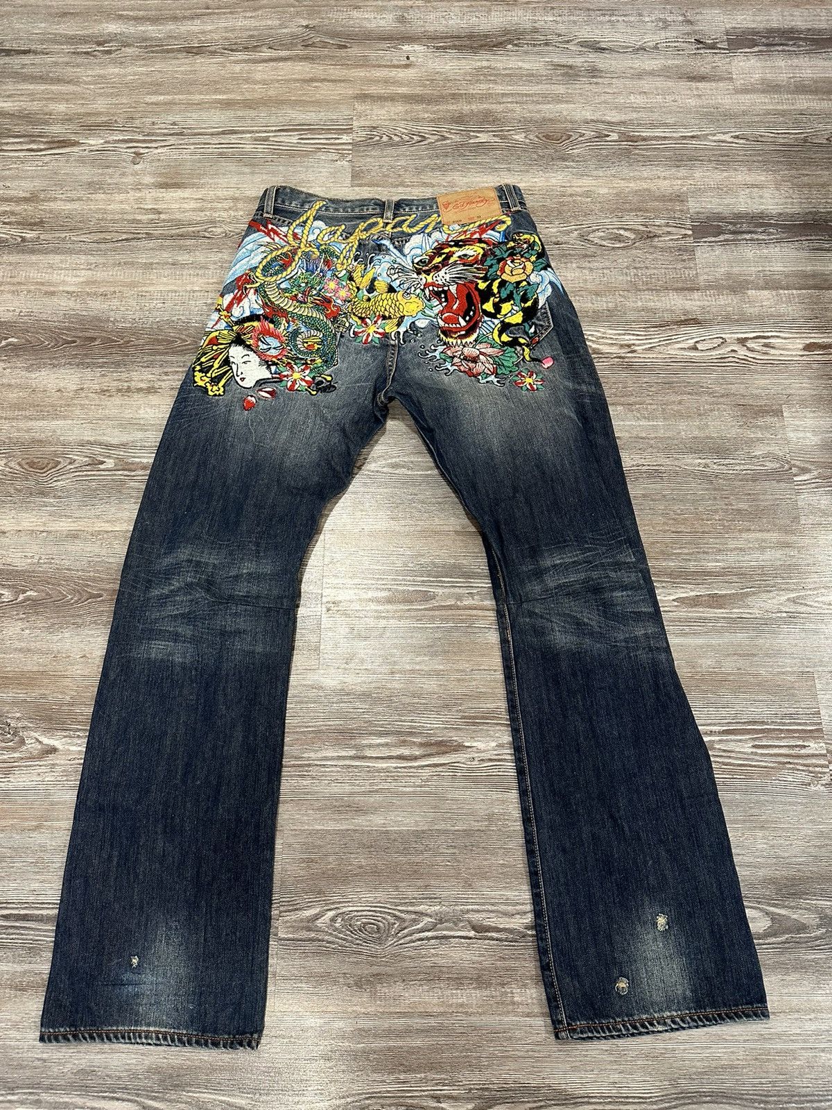 image of Very!ed Hardy Y2K Jeans in Navy, Men's (Size 33)