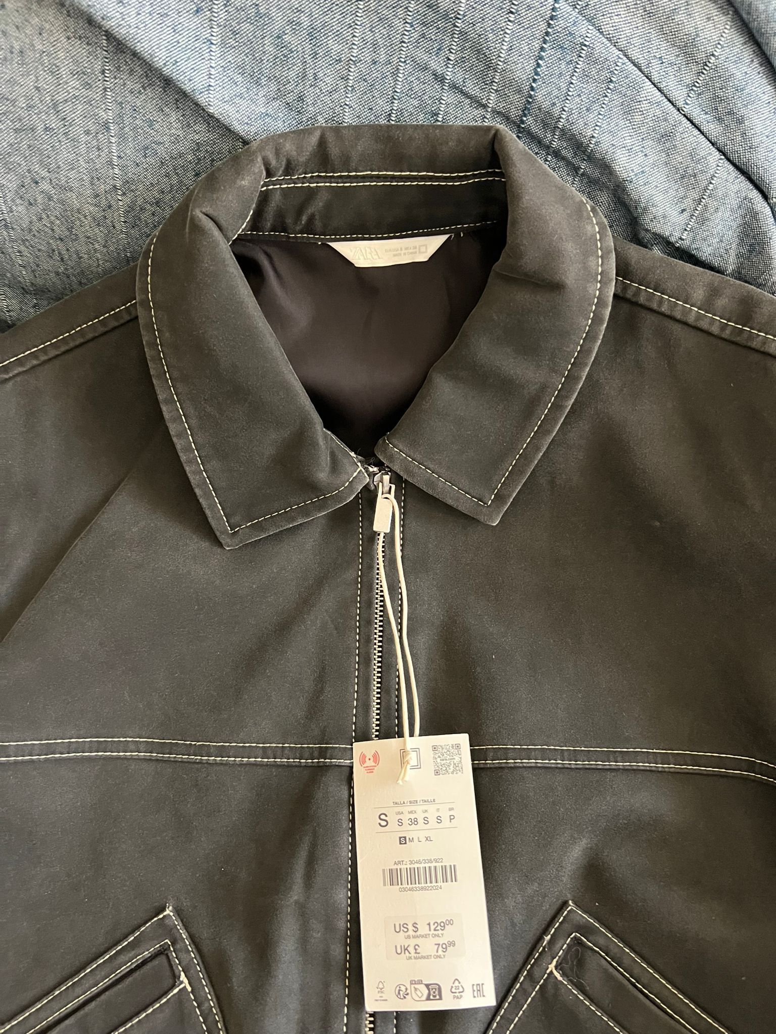 Zara Zara Boxi fit faux suede jacket size man S Size US S / EU 44-46 / 1 - 12 Thumbnail