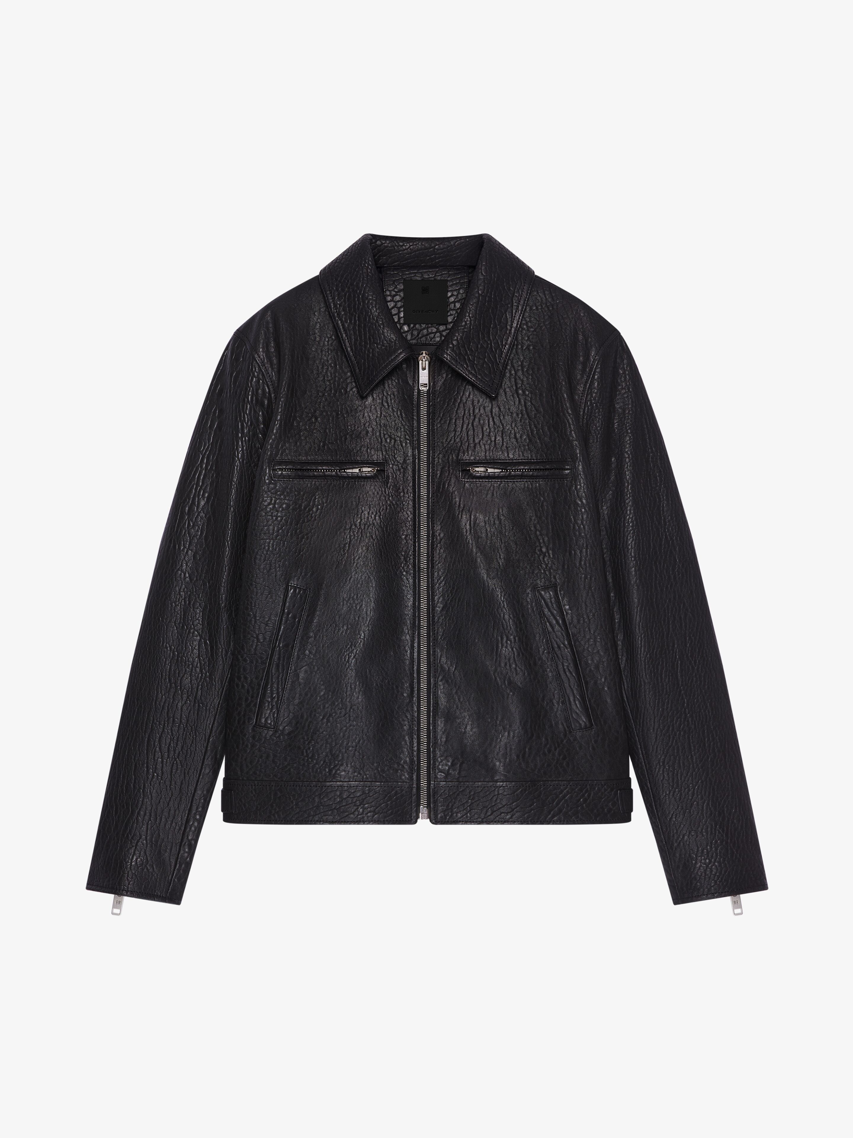 Givenchy o1w1db10925 Leather Biker Jacket in Black Size US M / EU 48-50 / 2 - 1 Thumbnail