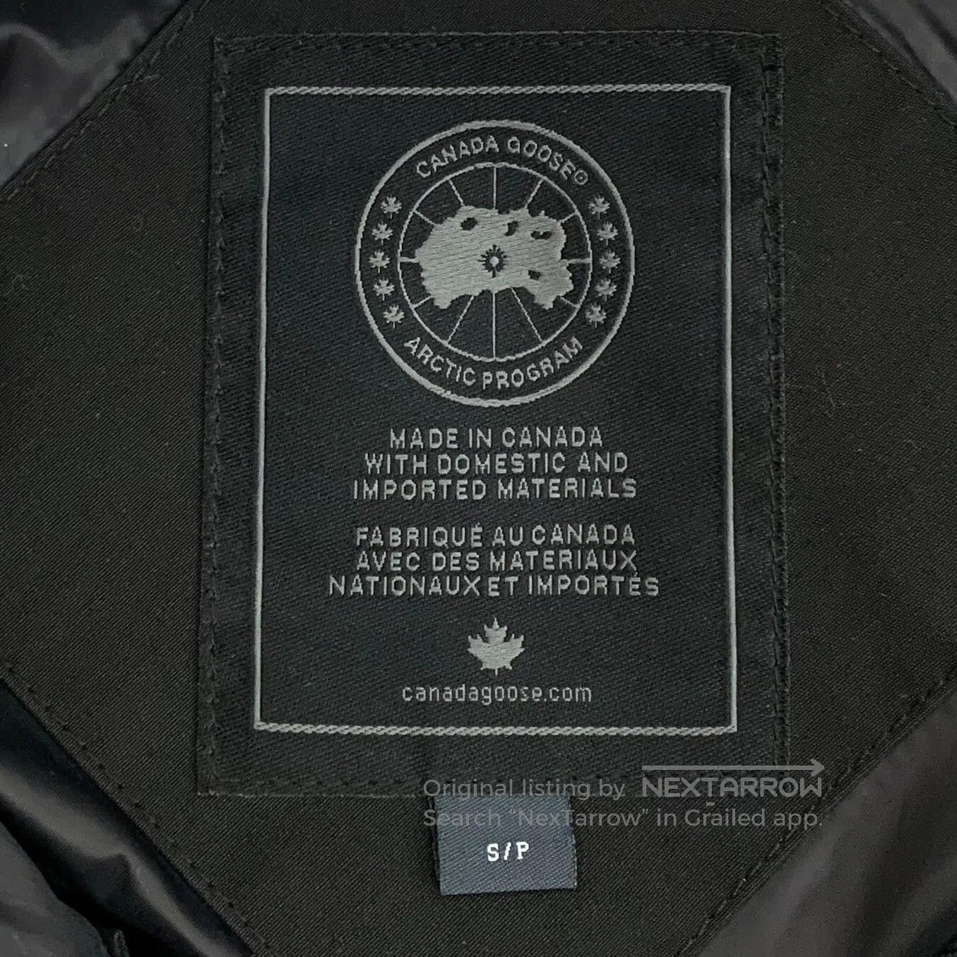 Canada Goose Canada Goose Black emblem patch hooded fur collar long-sle Size US S / EU 44-46 / 1 - 6 Thumbnail