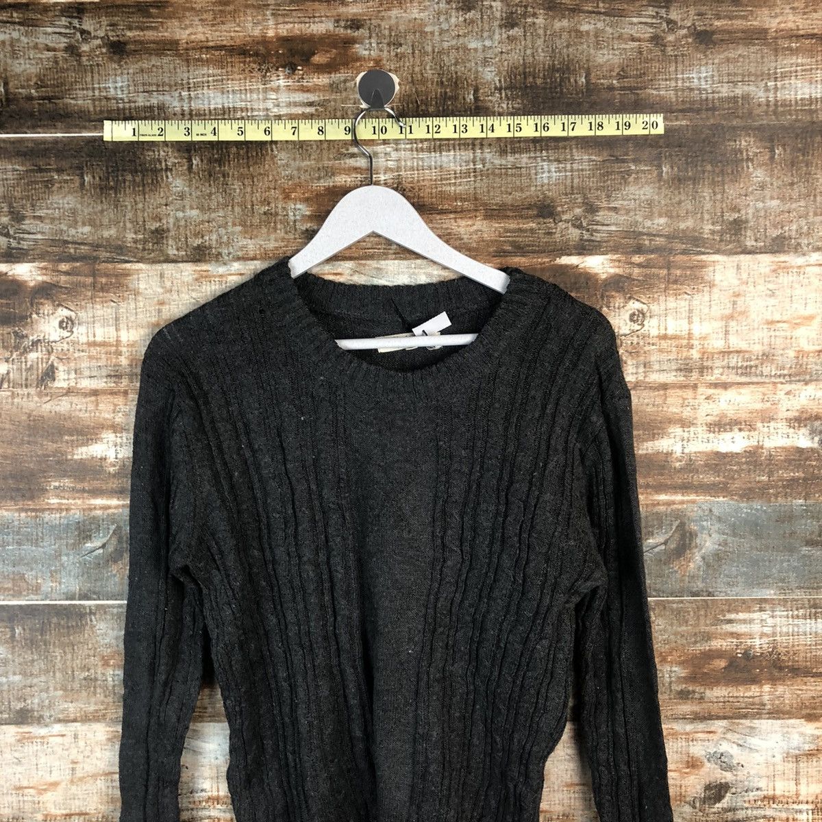 Homespun Knitwear × Japanese Brand Gteel Brawn Grey Knitwear #A1994 Size L / US 10 / IT 46 - 2 Thumbnail