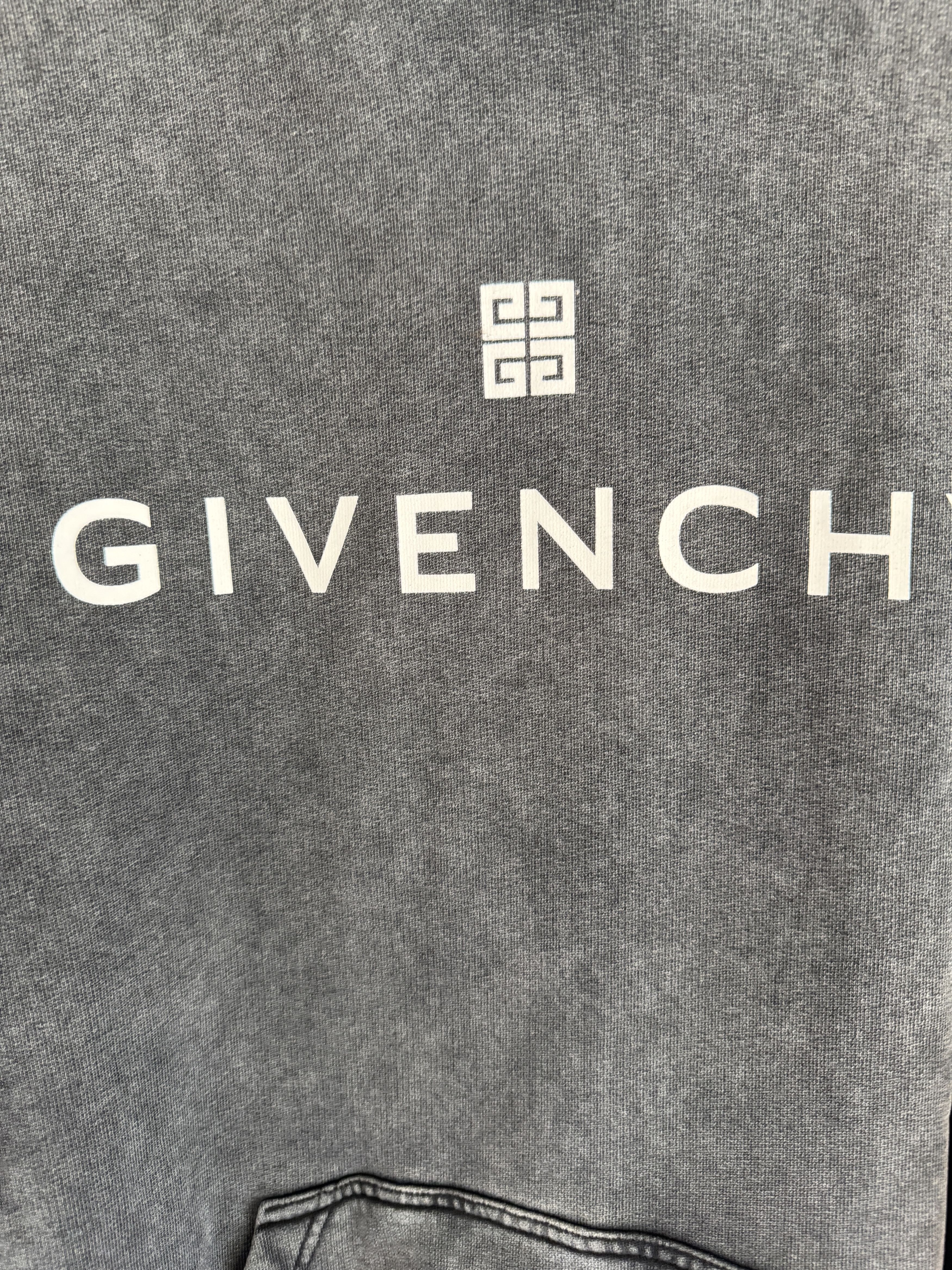 Givenchy SAMPLE Oversized washed black logo hoodie Size US XL / EU 56 / 4 - 6 Thumbnail