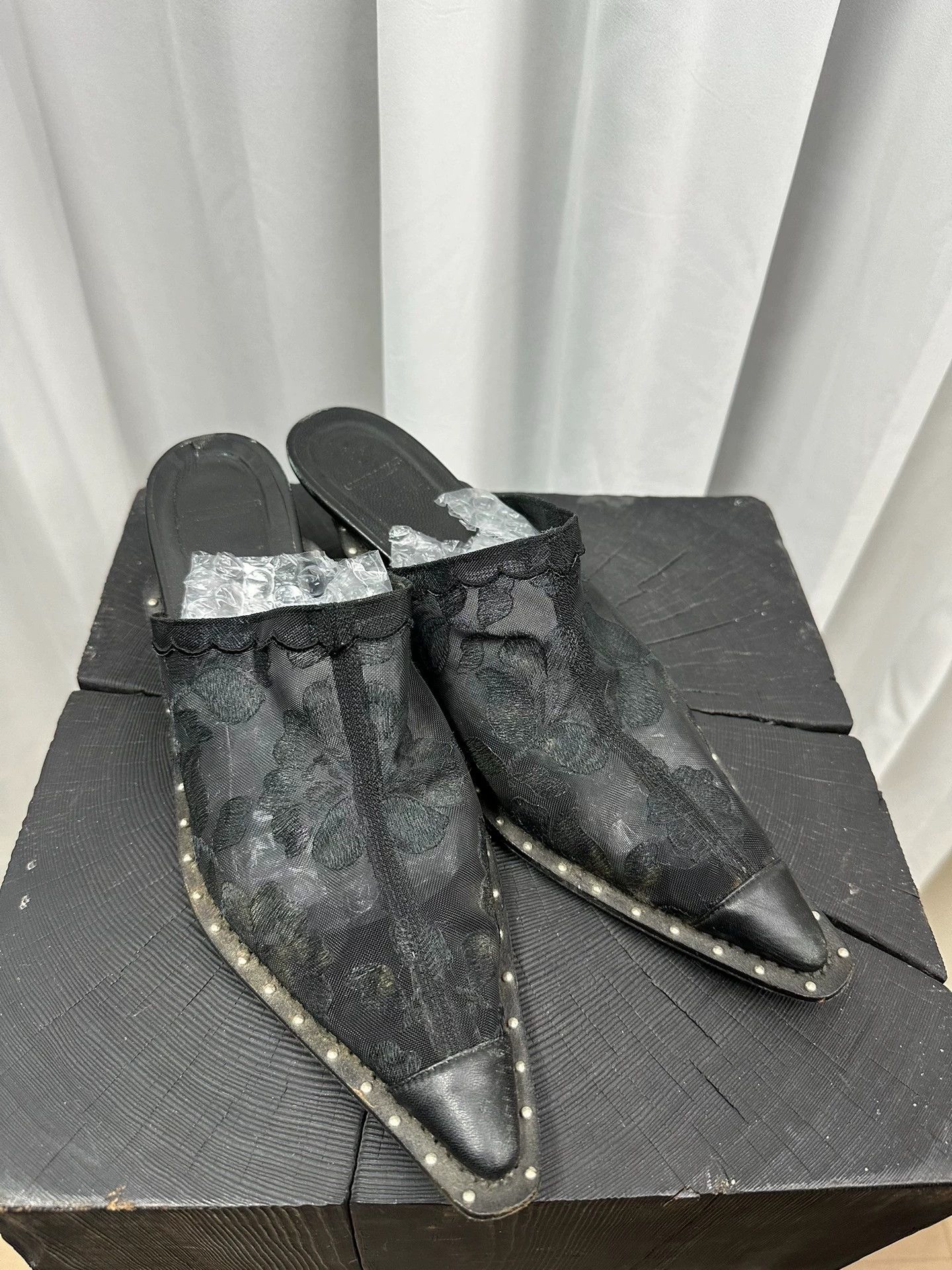 Undercover Undercover Lace Rivet Pointed Toe High Heels M (37) Size US 6.5 / IT 36.5 - 3 Thumbnail