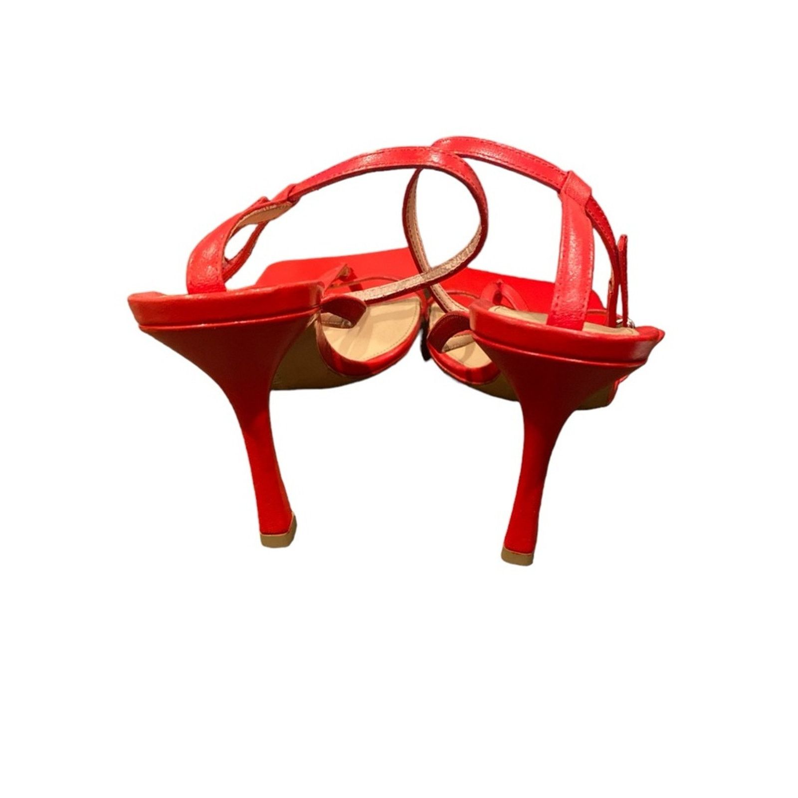 Bottega Veneta BOTTEGA VENETA Leather Stretch Toe Heels Red 38 Size US 8 / IT 38 - 7 Thumbnail