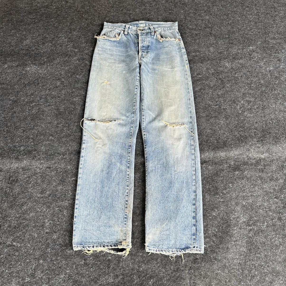 KOJIMA GENES Rare HR Market Scovill Distressed Vintage Denim Size 29 D579 Size US 29 - 1 Thumbnail