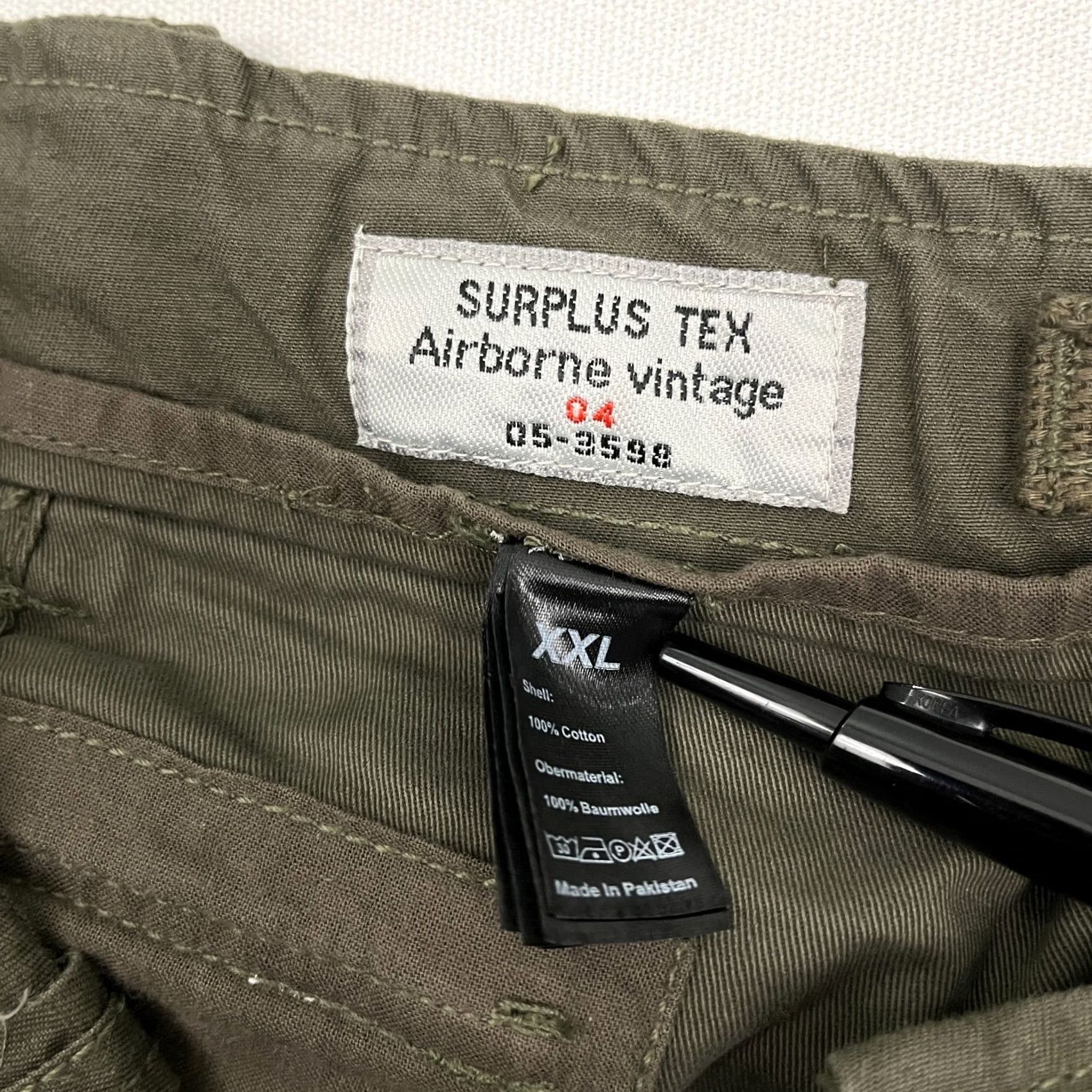 Olive VINTAGE Surplus Tex Airborne Pants Mens 2XL 40x30 Olive Green Cargo NEW Size US 39 - 3 Thumbnail