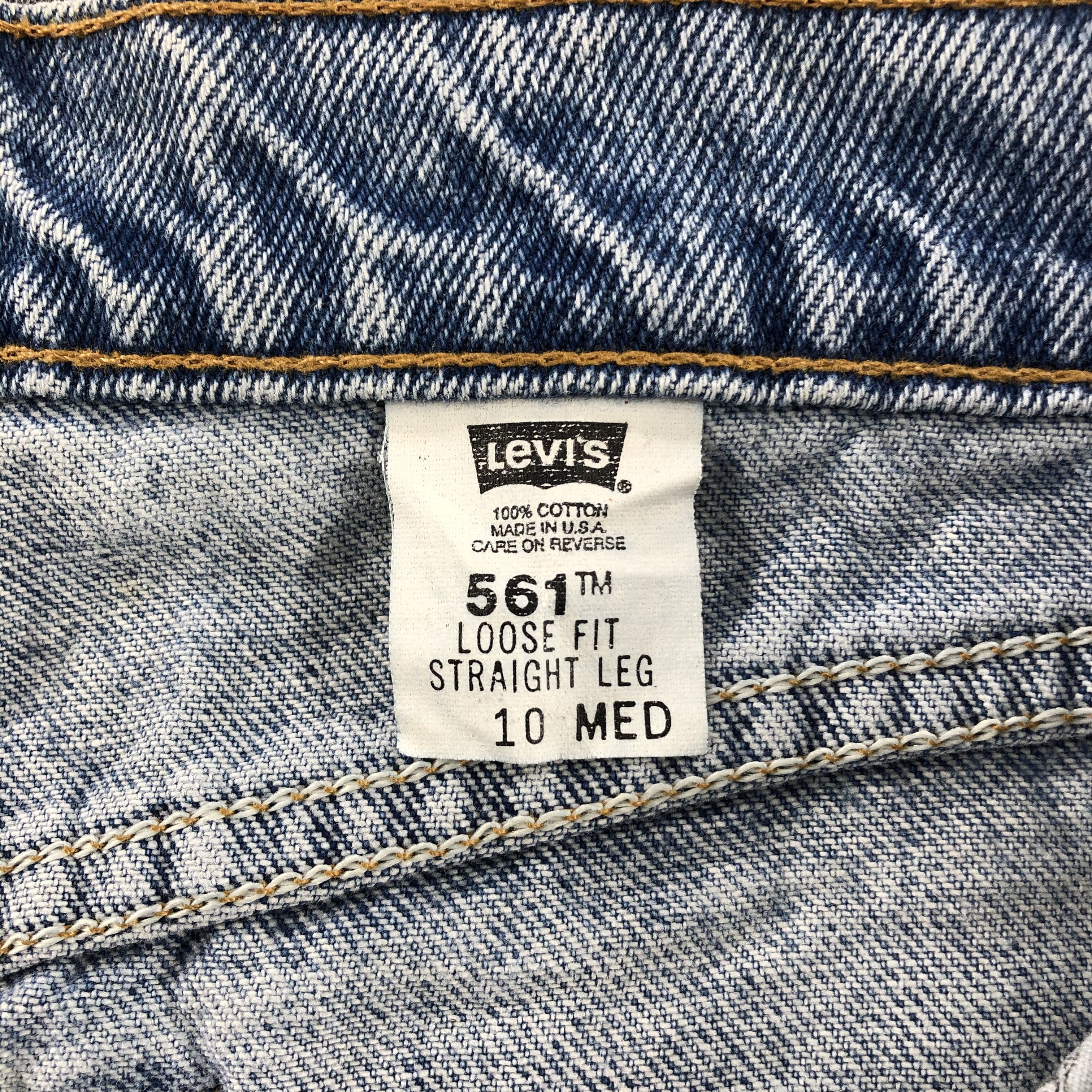 Levi's Vintage 90s Light Wash Levis 561 Jeans-J1208 Size US 31 - 10 Thumbnail