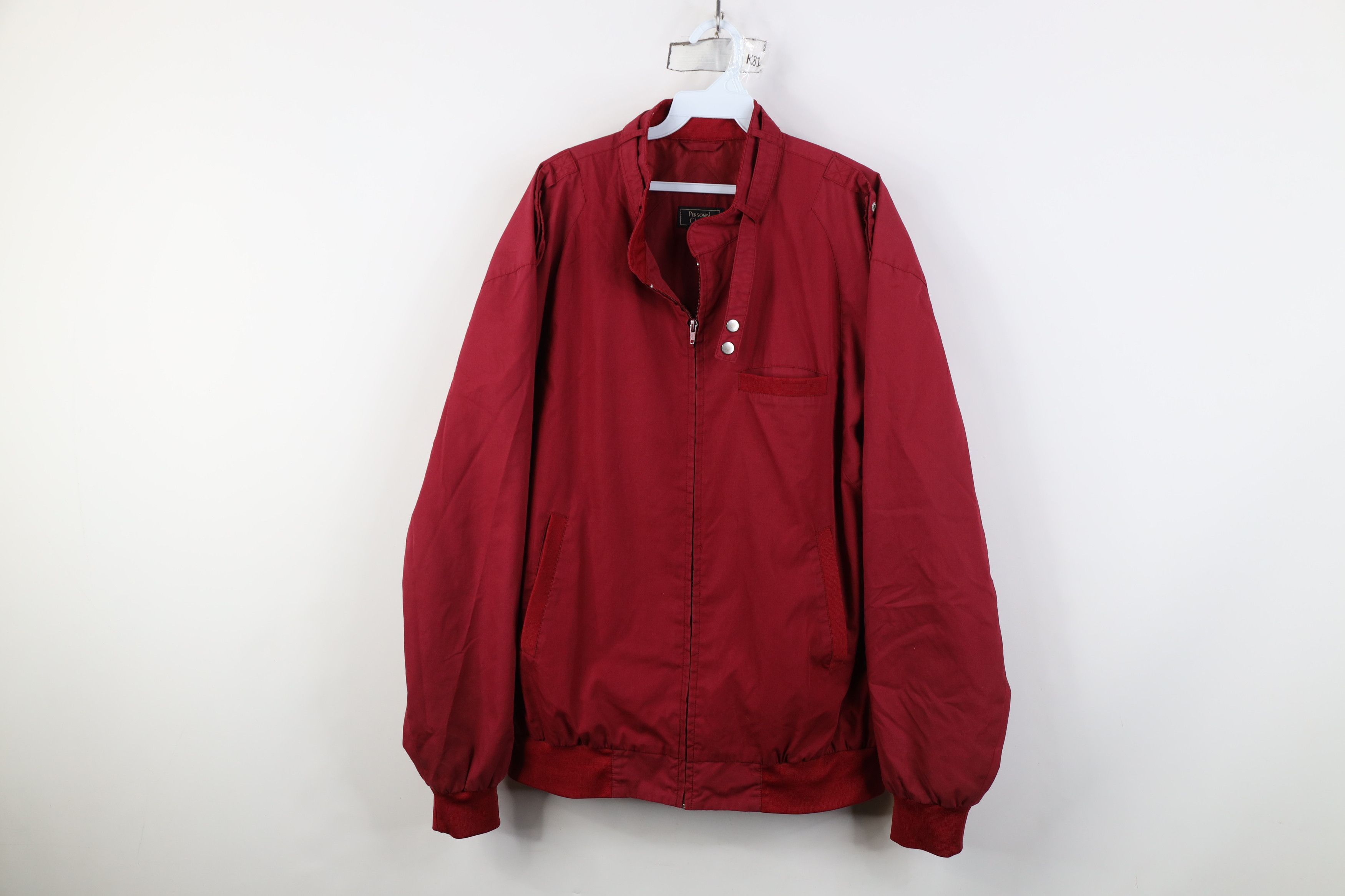 Vintage Vintage 90s Streetwear Full Zip Cafe Racer Bomber Jacket Red Size US L / EU 52-54 / 3 - 1 Thumbnail