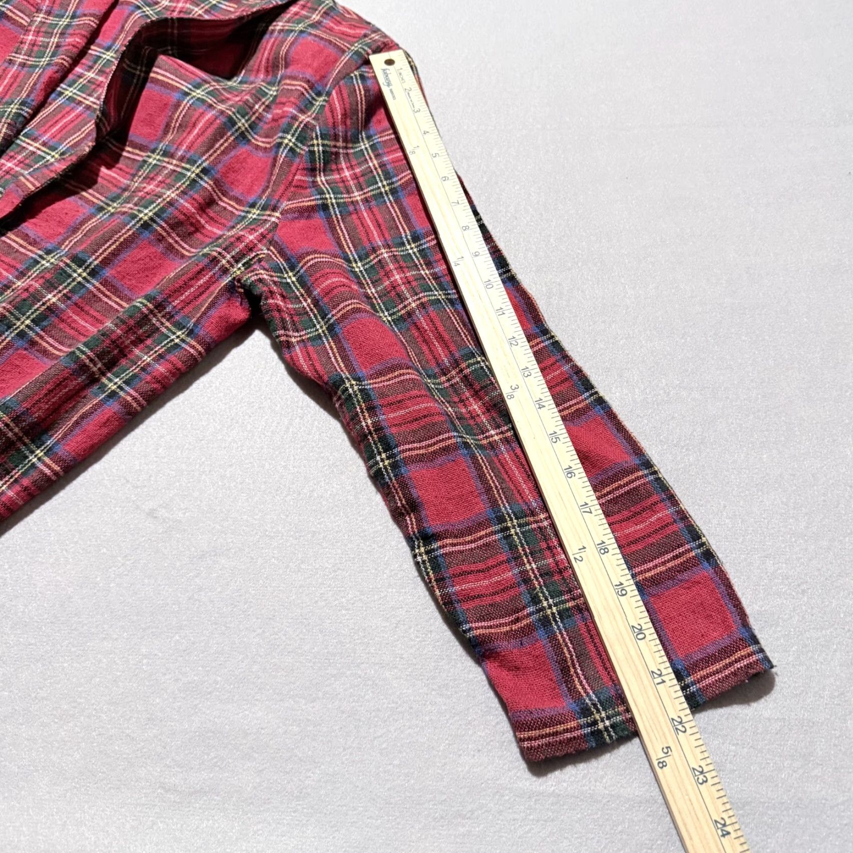 Pendleton VINTAGE Pendleton Blazer Womens Wool Plaid 1-Button Jacket Red Green 16 Size XXL / US 16-18 / IT 52-54 - 4 Thumbnail