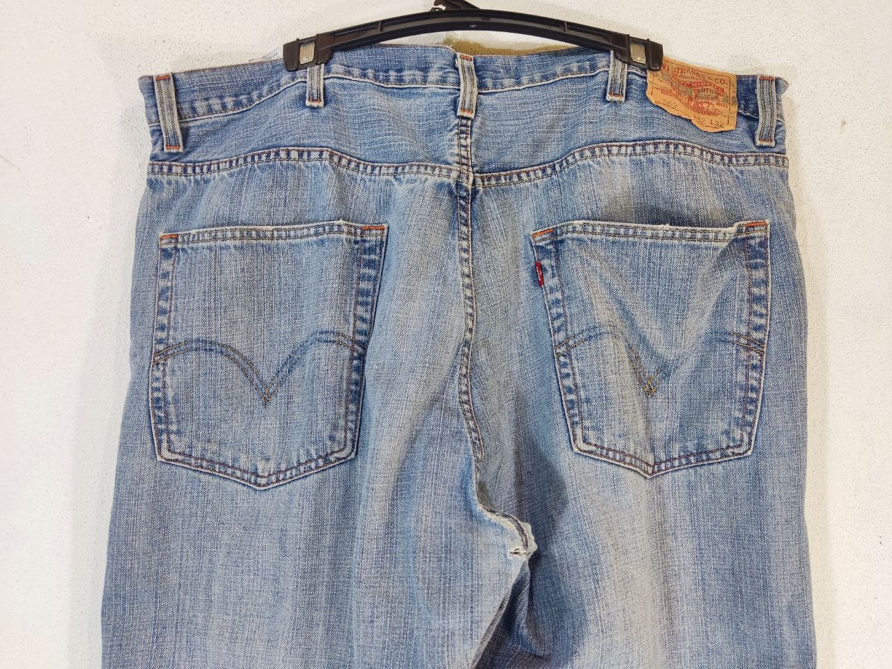 Levi's vintage levis 569 loose straight distressed denim Size US 44 / EU 60 - 12 Thumbnail