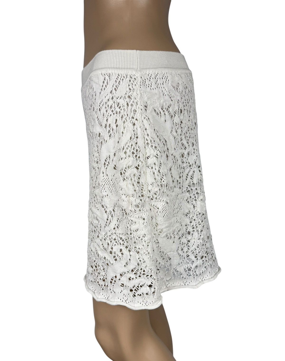 RED Valentino RED Valentine Lace White Skirt Short Cotton size S Size 27" / US 4 / IT 40 - 5 Thumbnail