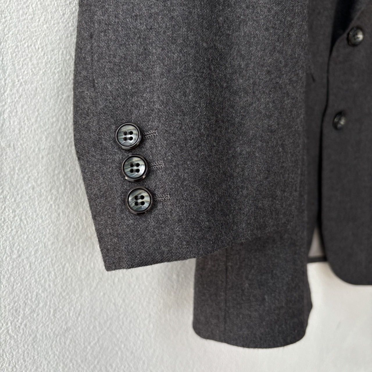 Yves Saint Laurent Vintage Yves Saint Laurent Charcoal Grey Wool Blazer ...