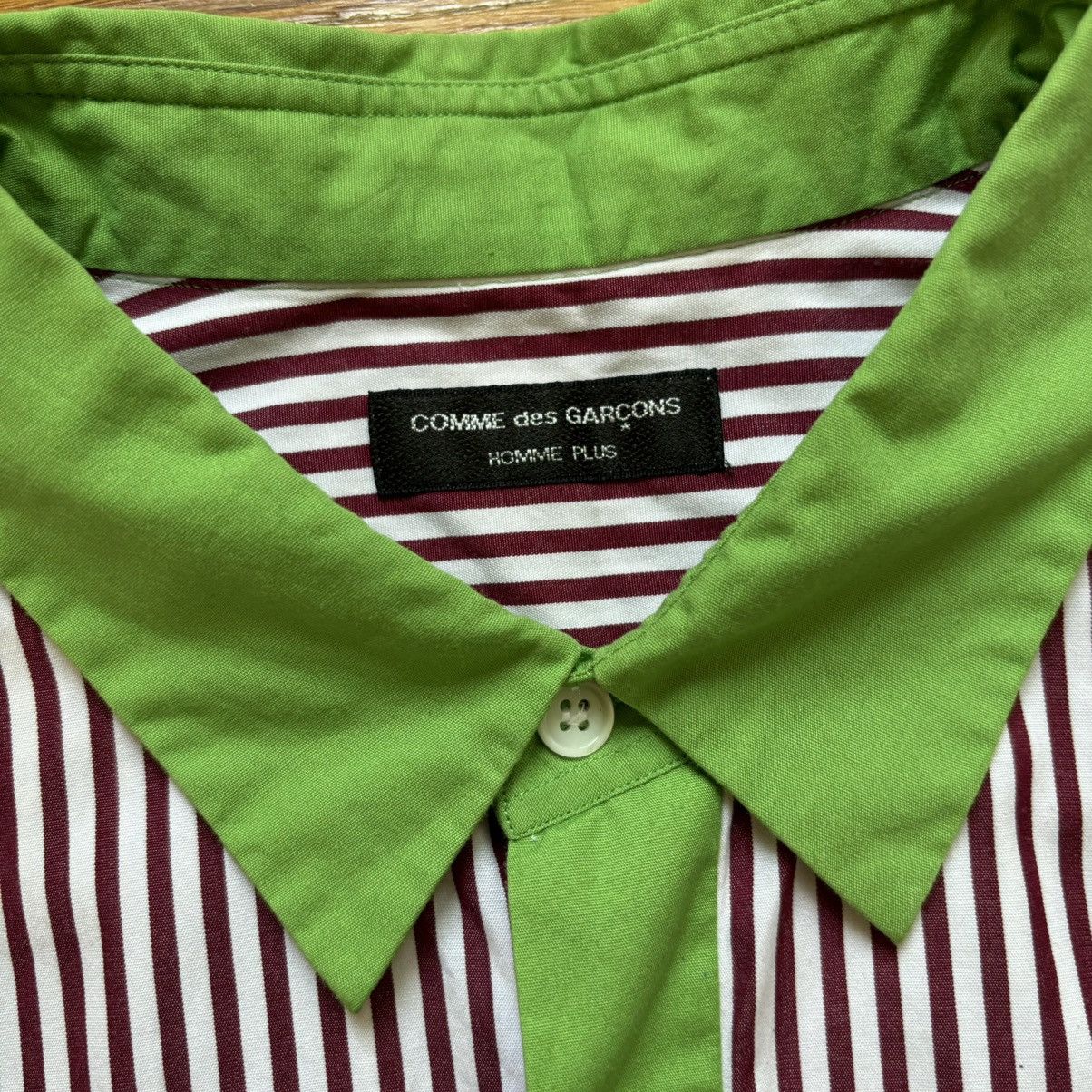 Comme des Garcons Homme Plus SS2002 Striped Button Up Shirt Size US M / EU 48-50 / 2 - 6 Thumbnail
