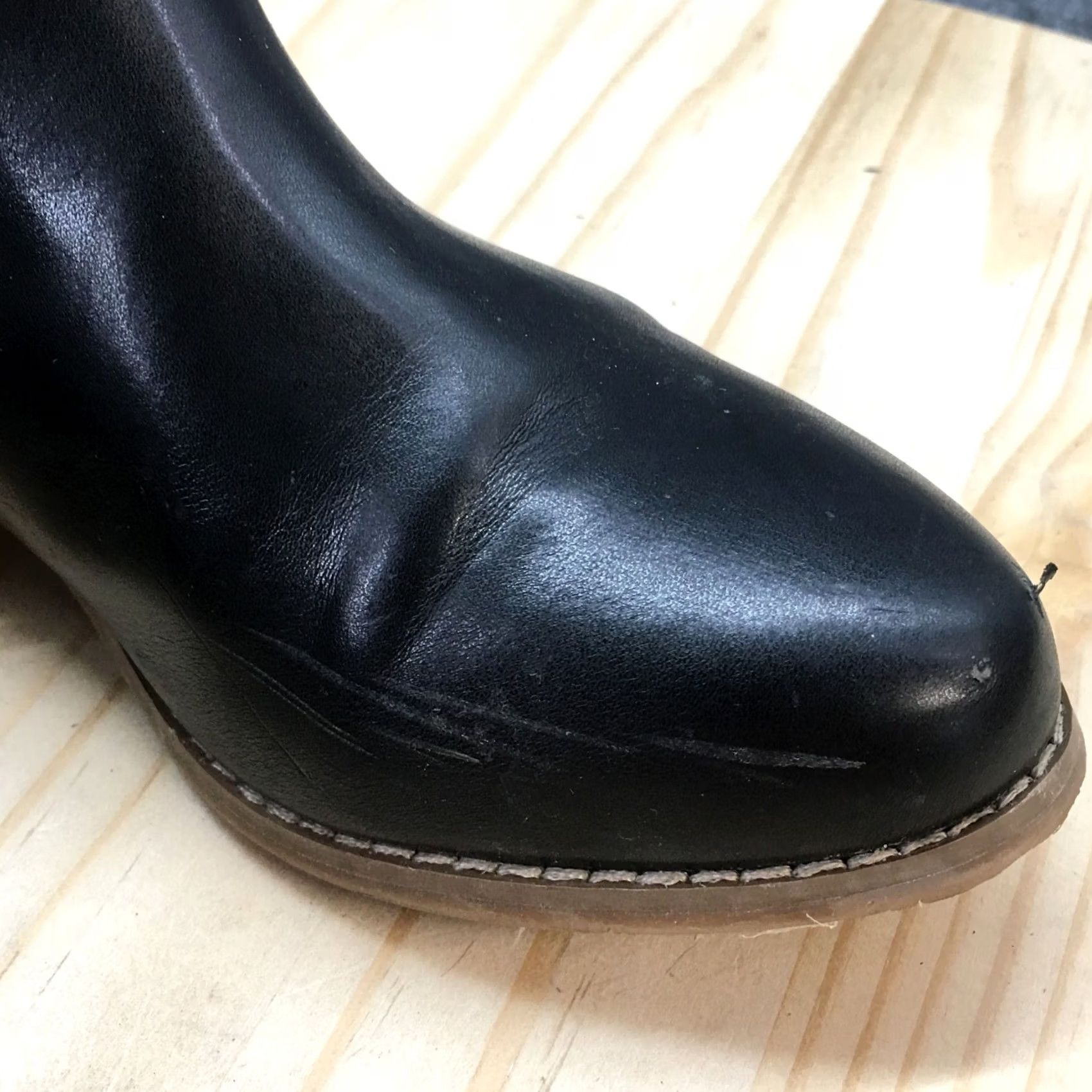 Dolce Vita DV Dolce Vita Boots Womens 8 Ankle Booties Leather Zipper Black Brown Heel 1in casual Womens Boots Size US 8 / IT 38 - 6 Thumbnail