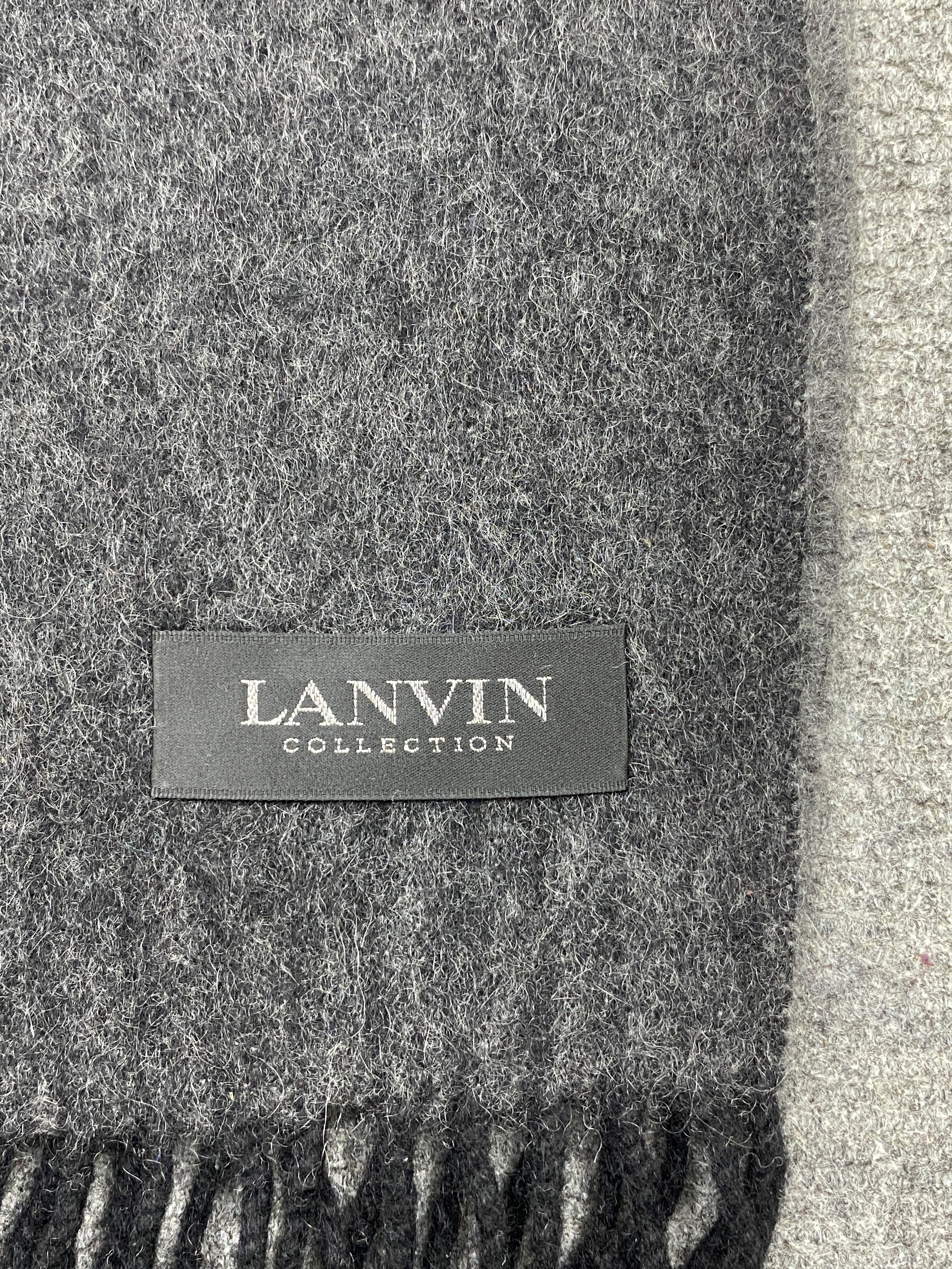 Lanvin × Vintage Lanvin Cashmere Scarf / Muffler / Neckwear - sc0137 Size ONE SIZE - 4 Thumbnail