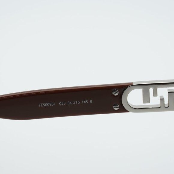 Fendi Fendi FE50093I 053 Eyeglasses Havana 54mm Square Frame Size ONE SIZE - 6 Thumbnail