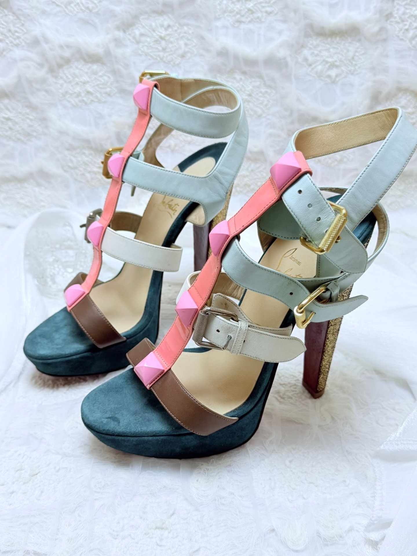 Christian Louboutin Christian Louboutin Multi Sandals us_8-5 Women Size US 8.5 / IT 38.5 - 1 Thumbnail