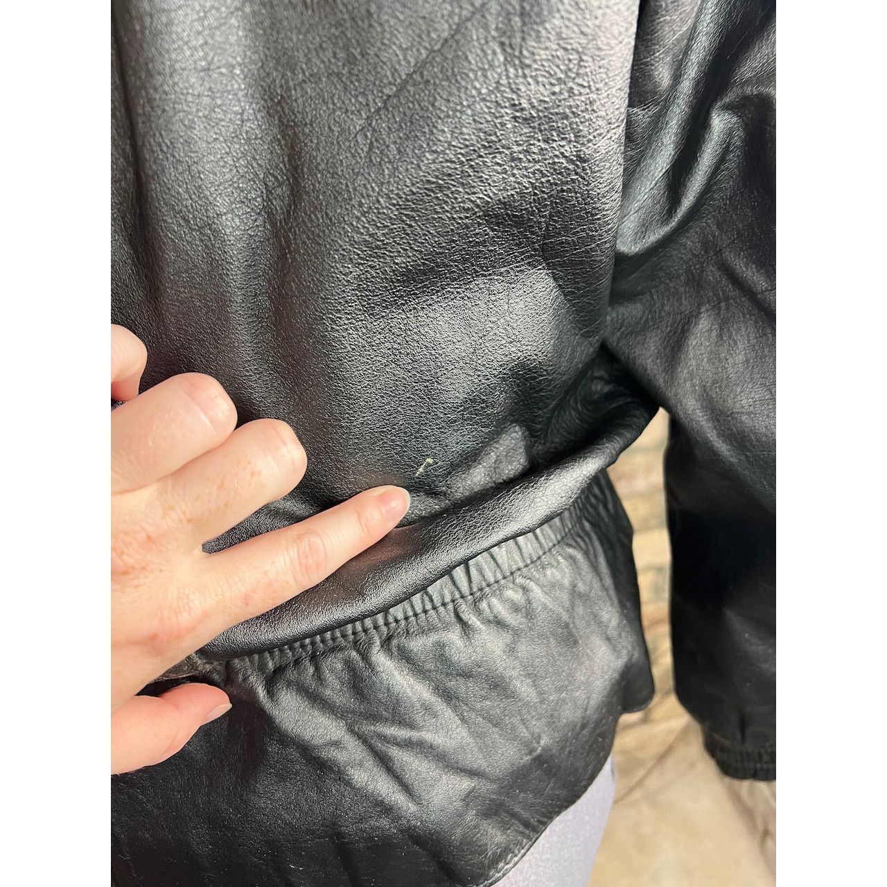 Other badlands leather jacket geometric dolman sleeve 1990s black Size US M / EU 48-50 / 2 - 6 Thumbnail