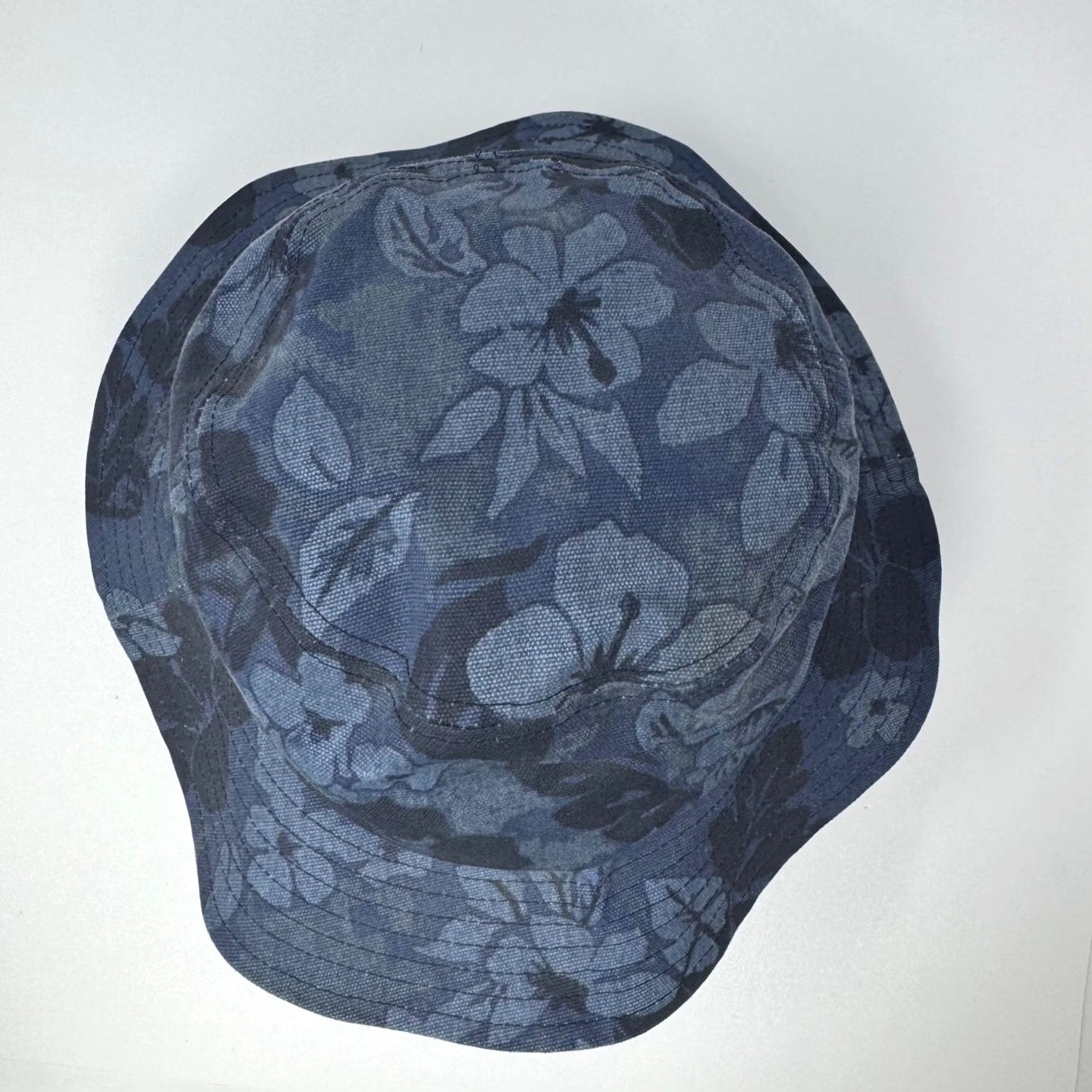 Abercrombie & Fitch Abercrombie & Fitch Bucket Hat OS Unisex Adults Cotton Canvas Floral Blue Lined Summer Spring Casual Outdoor Hats Men Women Size ONE SIZE - 6 Thumbnail